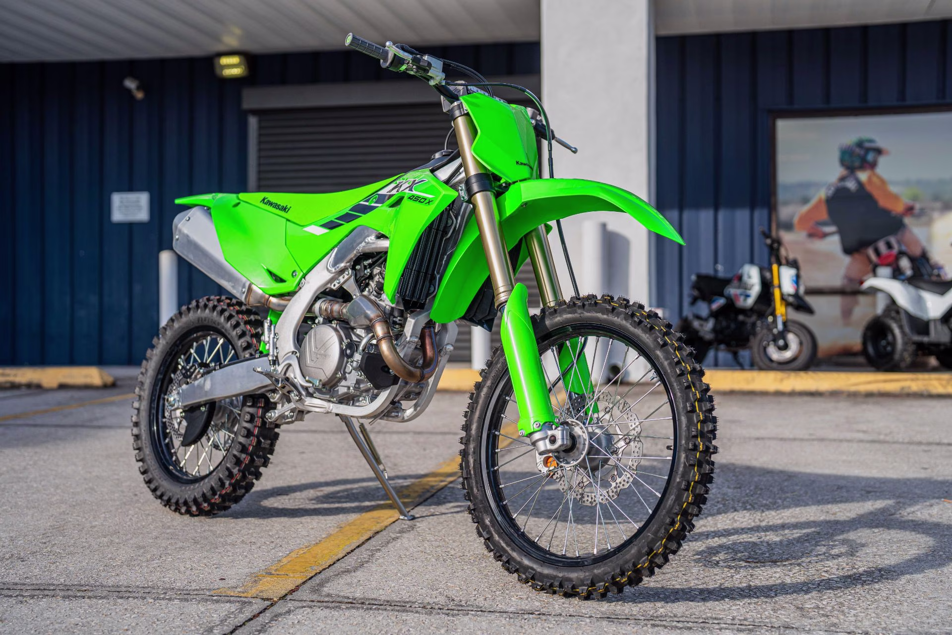 2025 Lime Green Kawasaki KX450X KX450X Motorcycle
