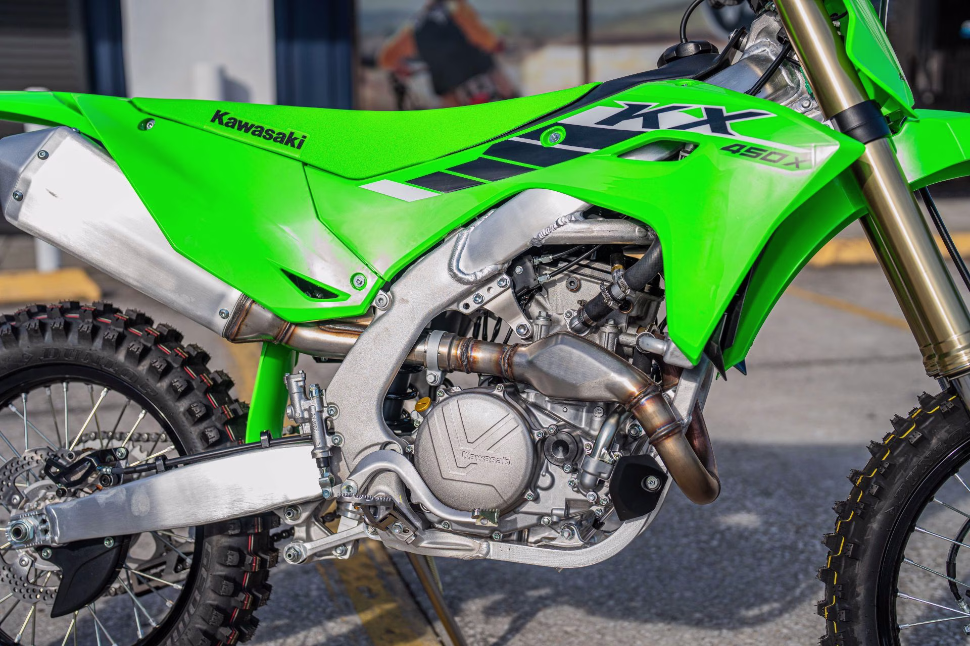2025 Lime Green Kawasaki KX450X KX450X Motorcycle