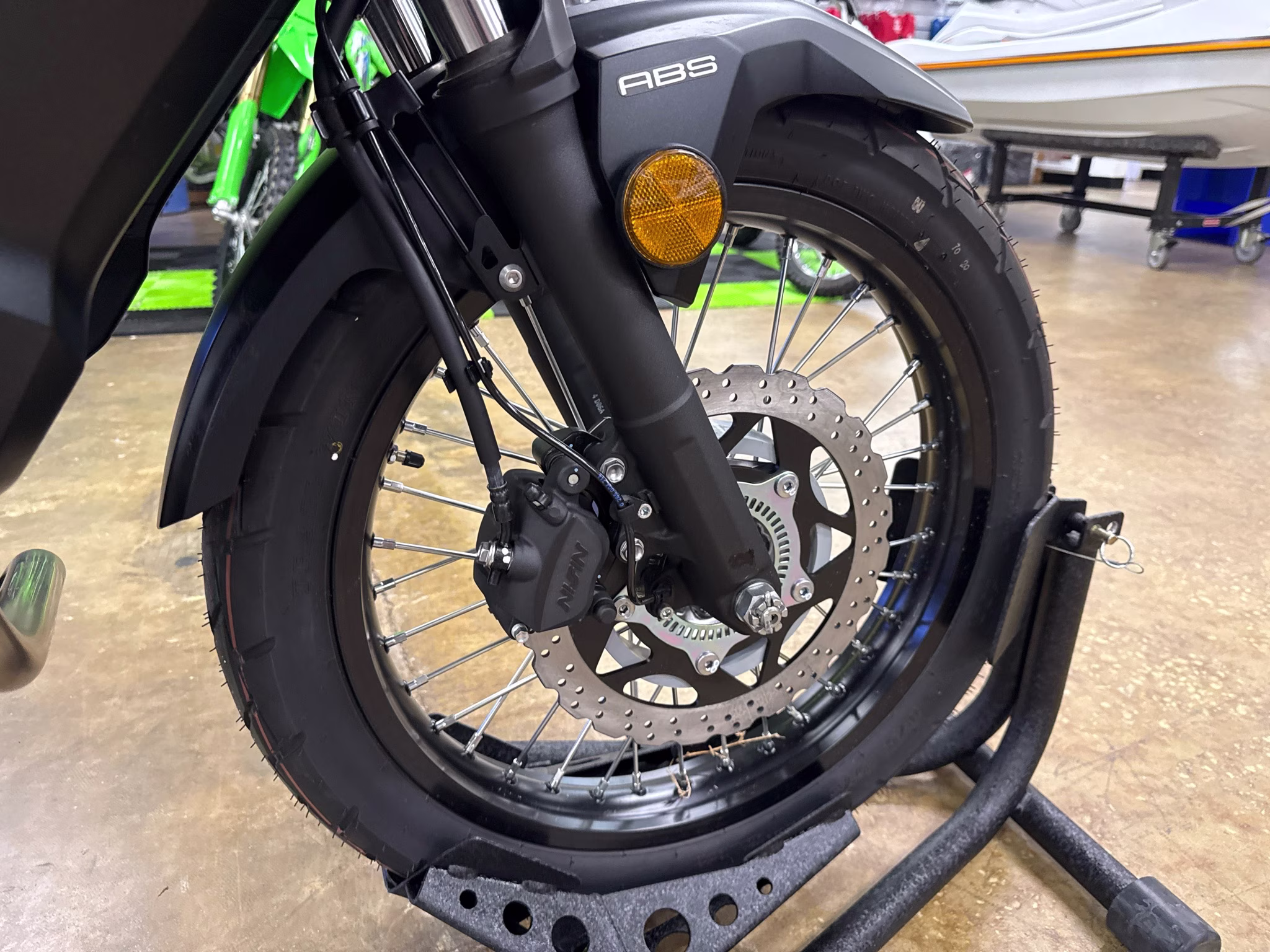 2025 Candy Lime Green / Metallic Flat Spark Black Kawasaki Versys-X 300 ABS Motorcycle