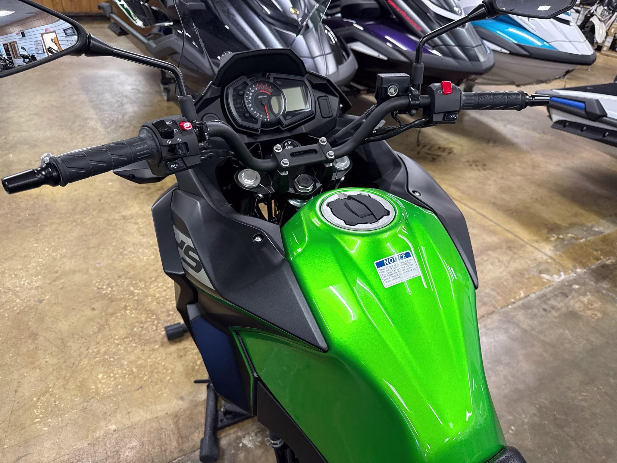 2025 Candy Lime Green / Metallic Flat Spark Black Kawasaki Versys-X 300 ABS Motorcycle