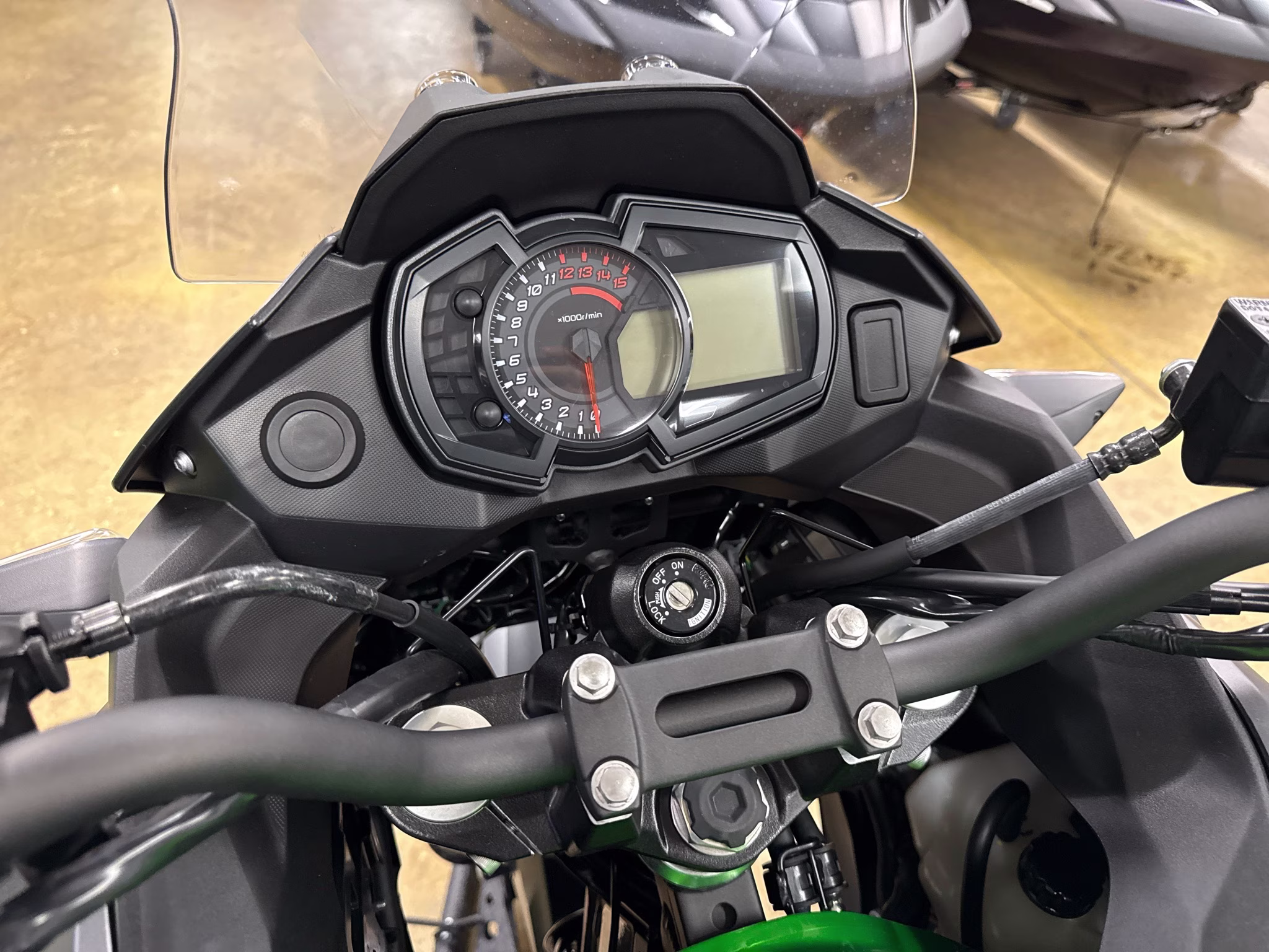 2025 Candy Lime Green / Metallic Flat Spark Black Kawasaki Versys-X 300 ABS Motorcycle