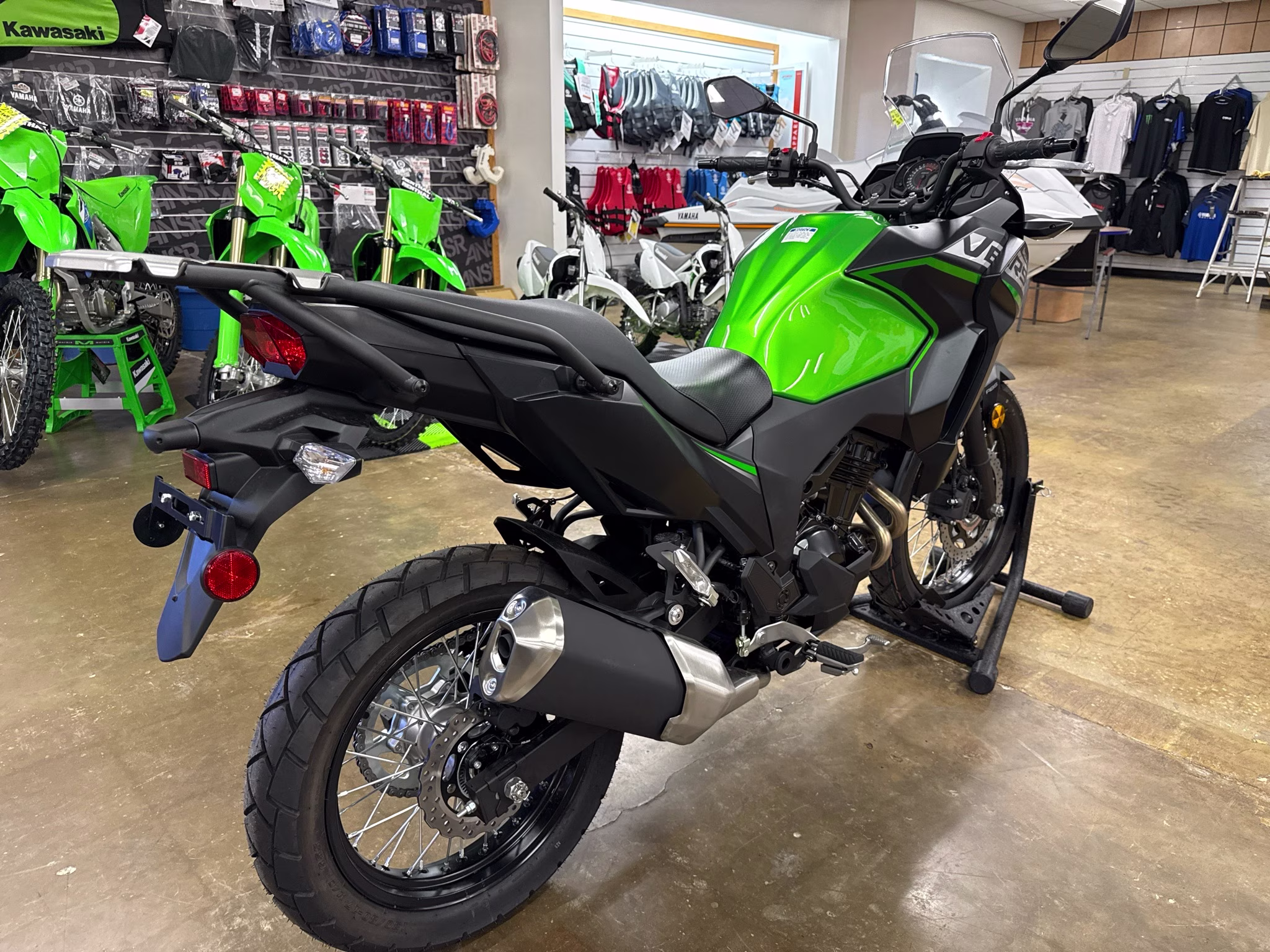 2025 Candy Lime Green / Metallic Flat Spark Black Kawasaki Versys-X 300 ABS Motorcycle