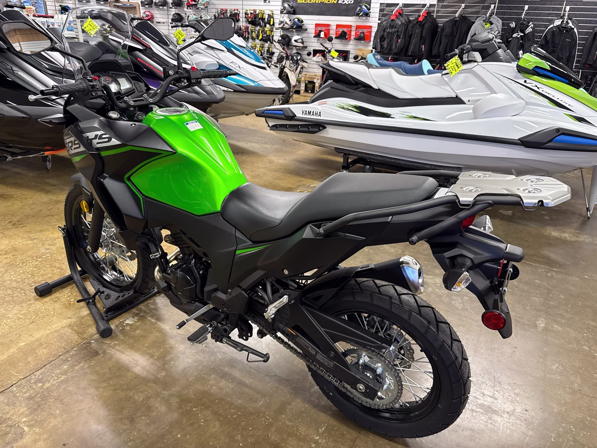 2025 Candy Lime Green / Metallic Flat Spark Black Kawasaki Versys-X 300 ABS Motorcycle