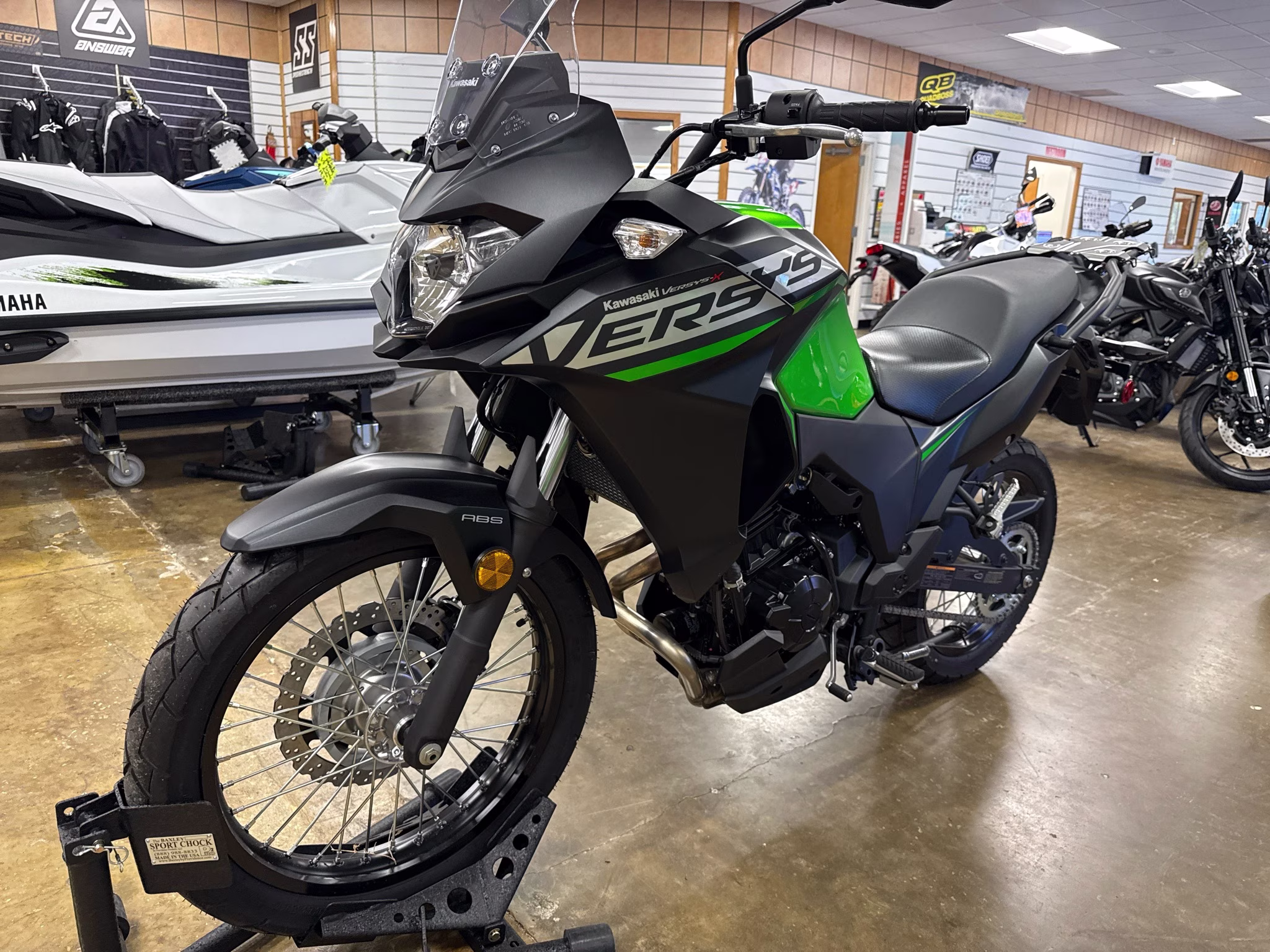 2025 Candy Lime Green / Metallic Flat Spark Black Kawasaki Versys-X 300 ABS Motorcycle