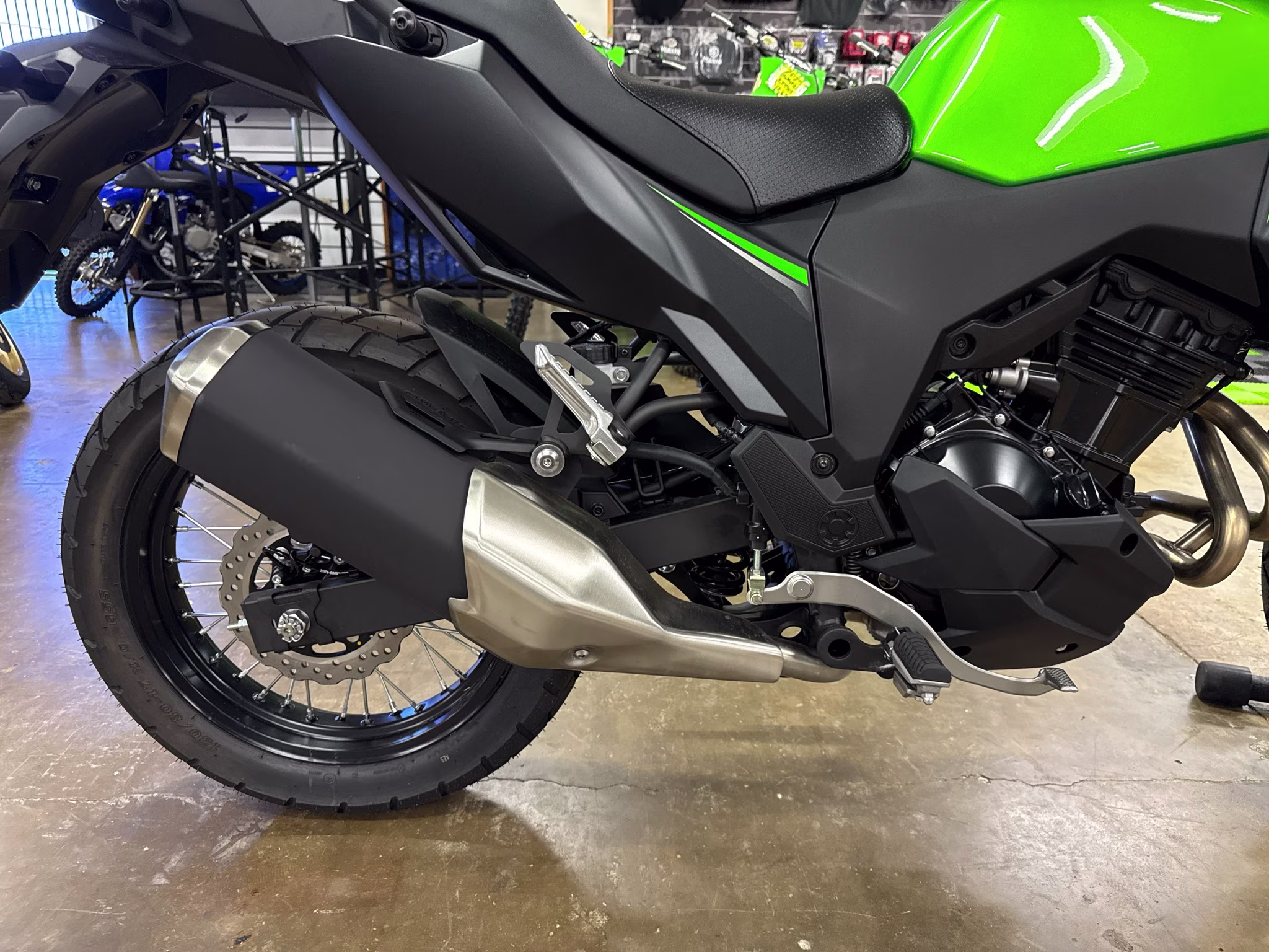 2025 Candy Lime Green / Metallic Flat Spark Black Kawasaki Versys-X 300 ABS Motorcycle