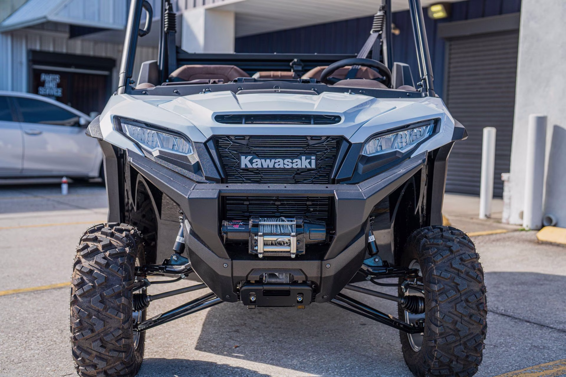 2024 Metallic Stardust White Kawasaki RIDGE Ranch Edition SXS