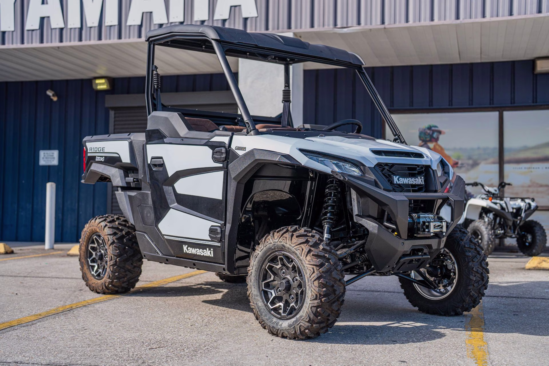 2024 Metallic Stardust White Kawasaki RIDGE Ranch Edition SXS