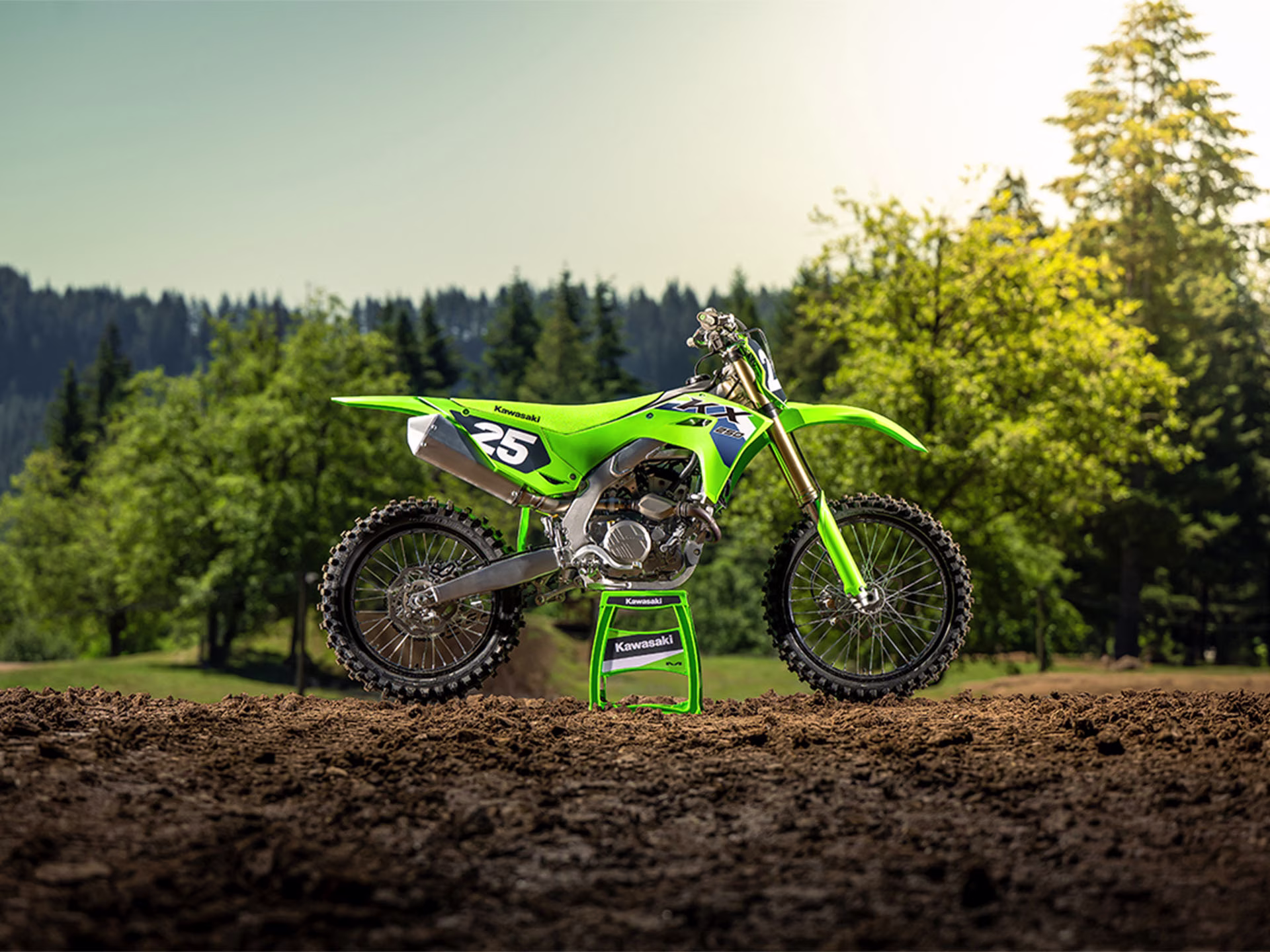2026 Lime Green Kawasaki KX250 Motorcycle
