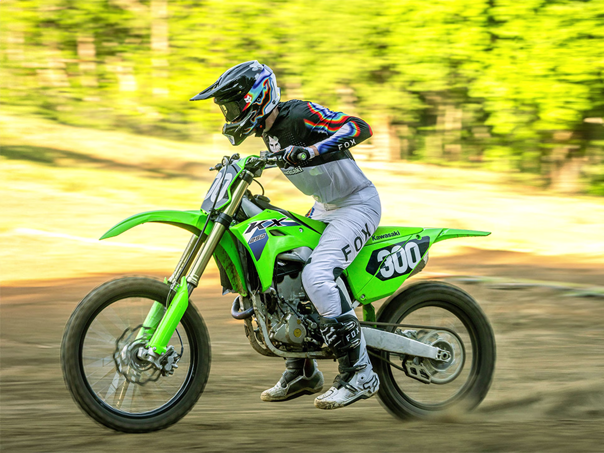 2026 Lime Green Kawasaki KX250 Motorcycle