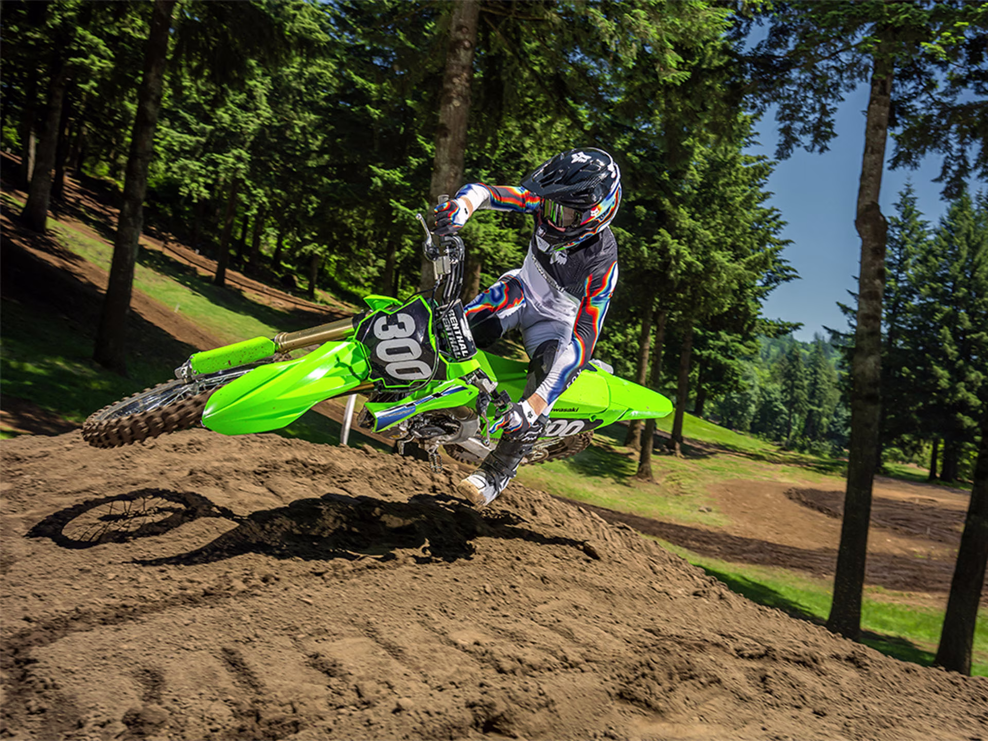 2026 Lime Green Kawasaki KX250 Motorcycle
