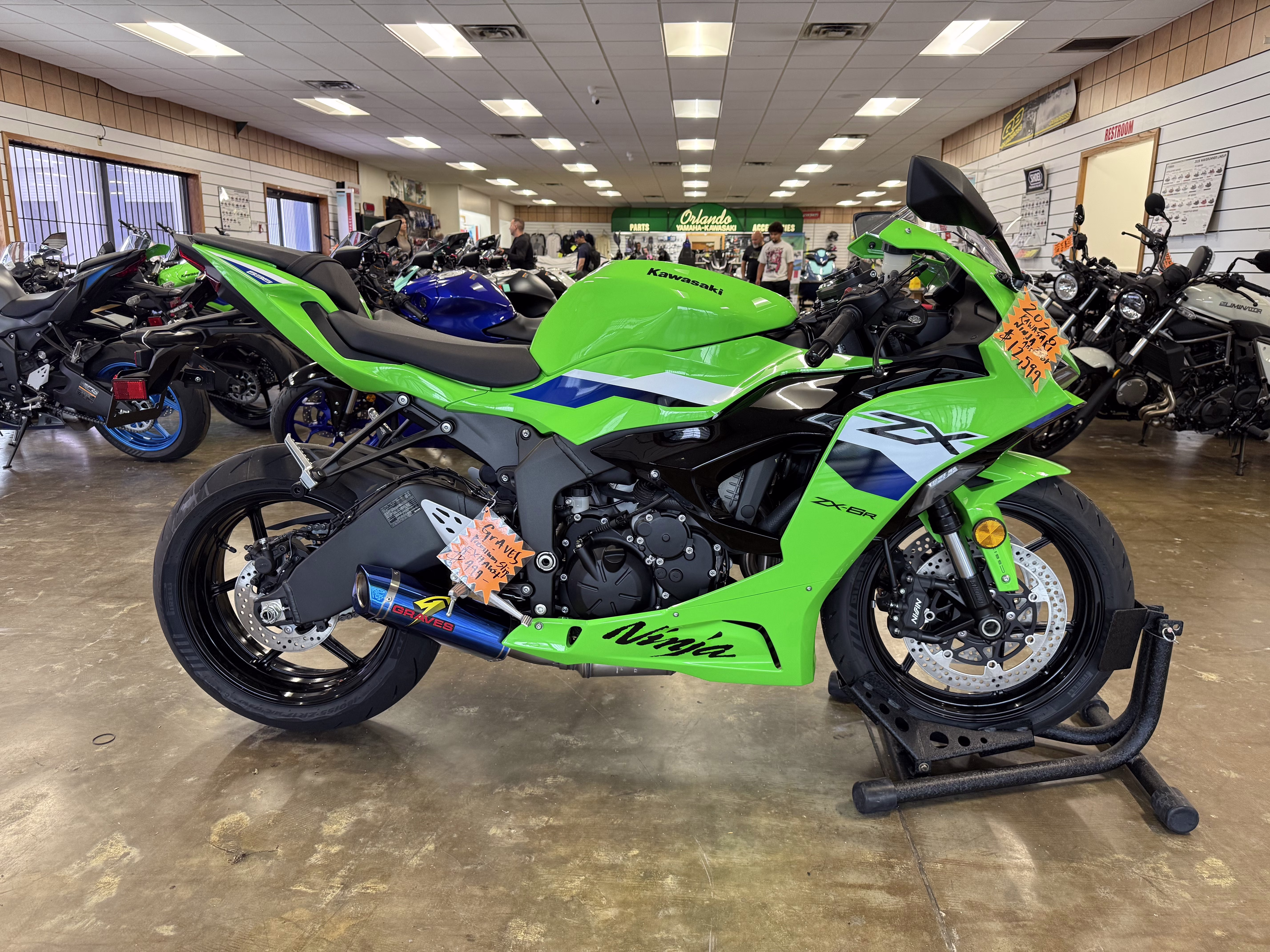 2026 Lime Green Kawasaki Ninja ZX-6R ABS ZX-6R ABS Motorcycle