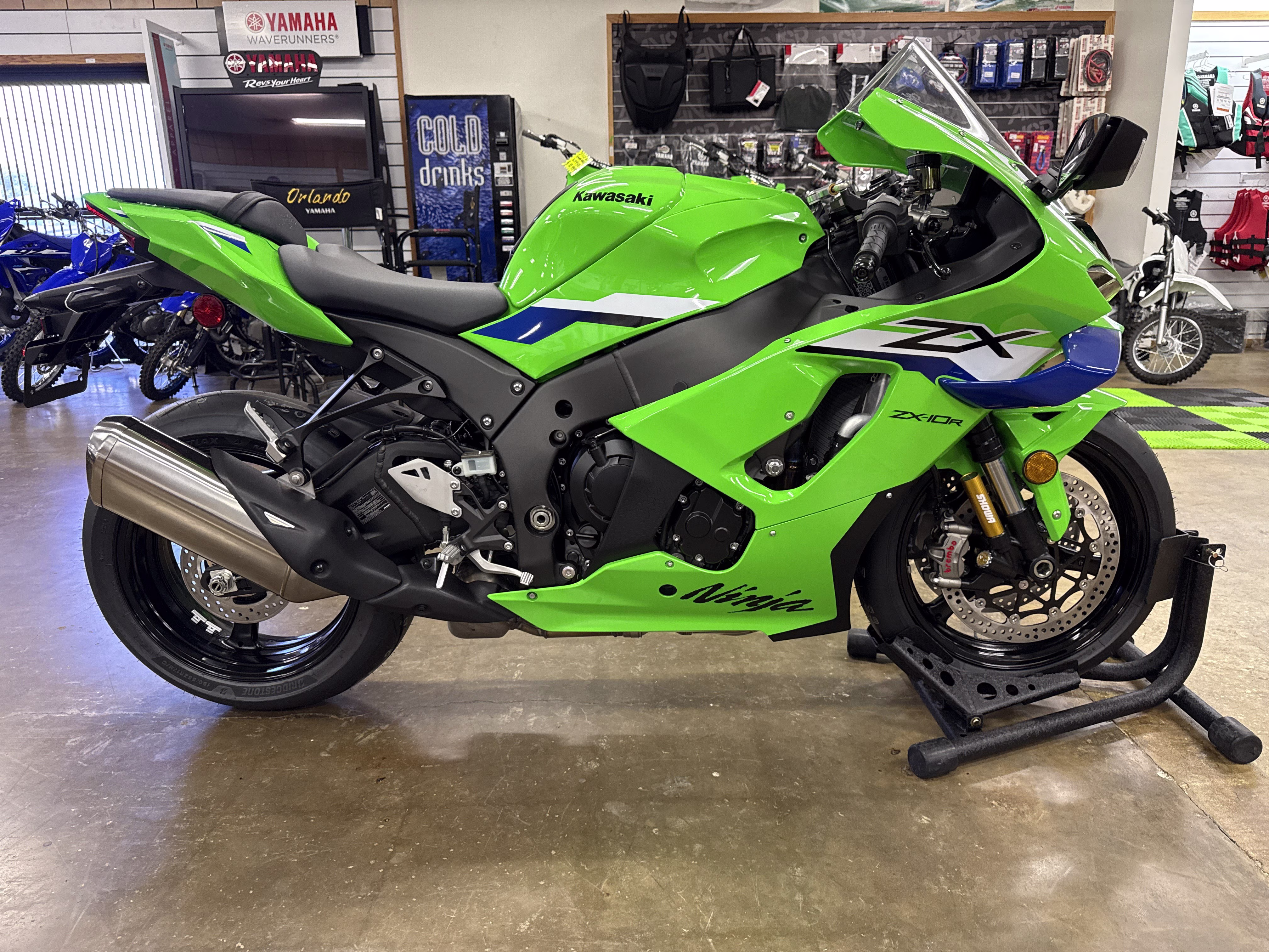 2026 Lime Green / Blue 24 Kawasaki Ninja ZX-10R ABS Motorcycle