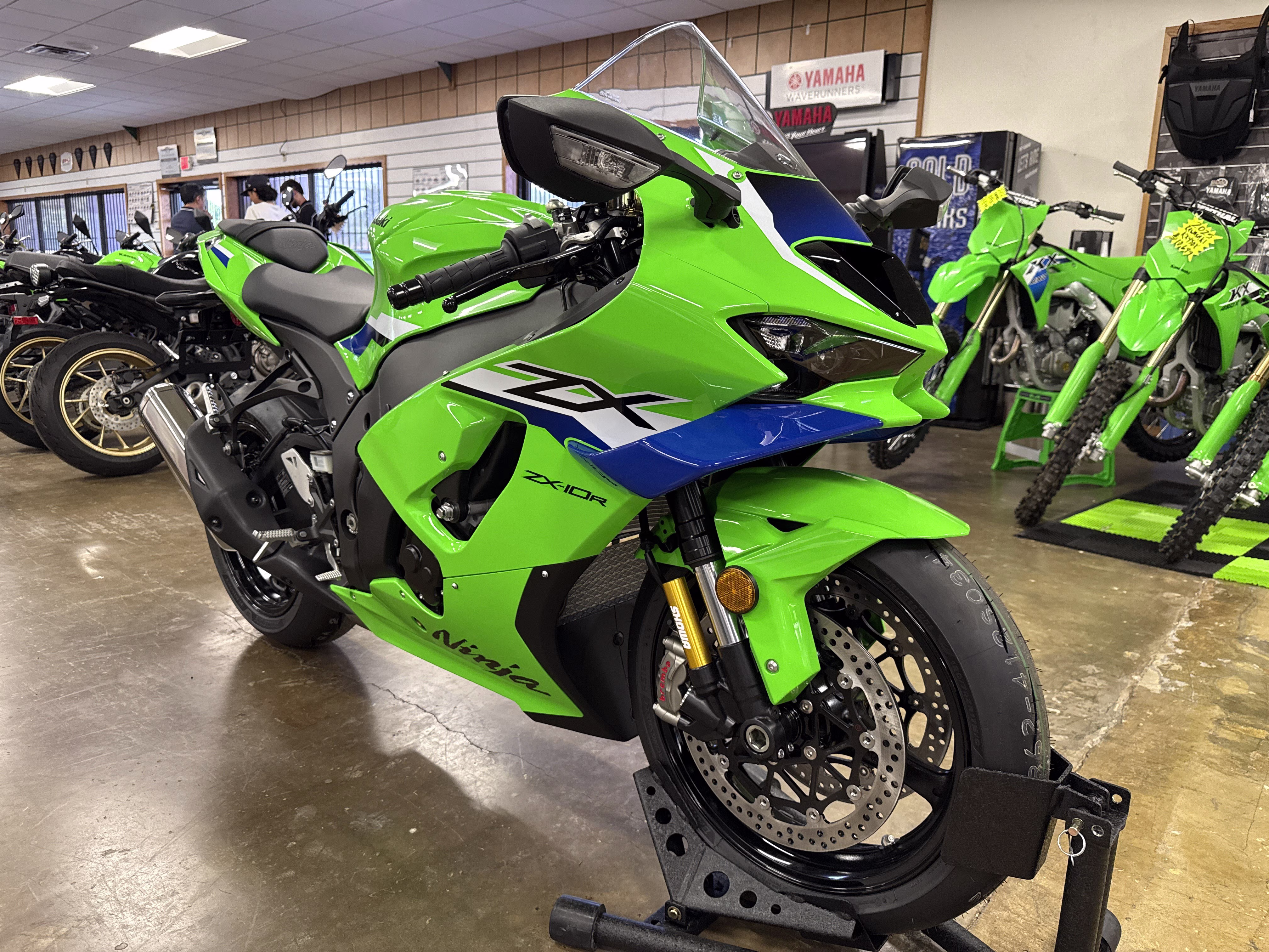 2026 Lime Green / Blue 24 Kawasaki Ninja ZX-10R ABS Motorcycle