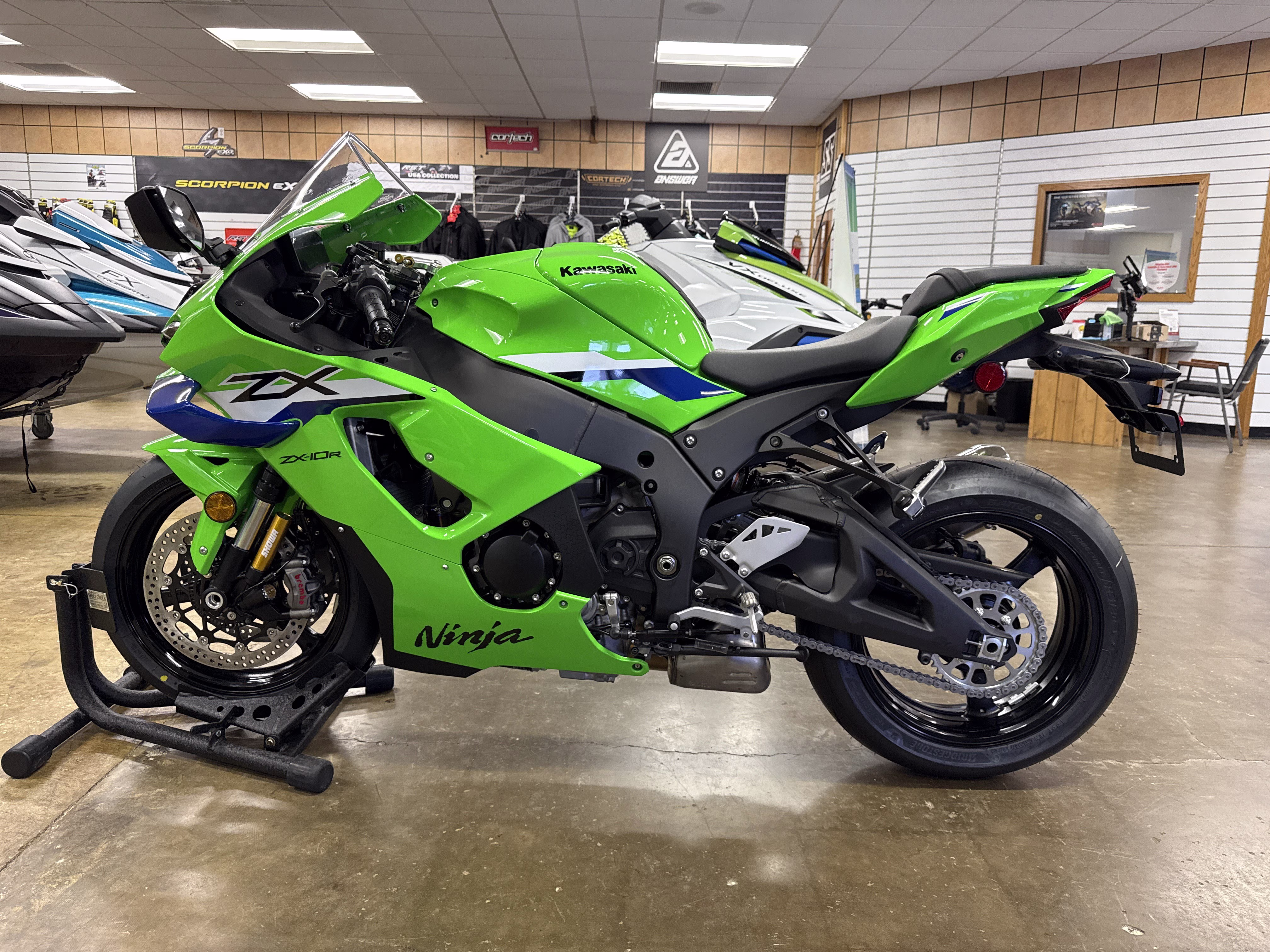 2026 Lime Green / Blue 24 Kawasaki Ninja ZX-10R ABS Motorcycle
