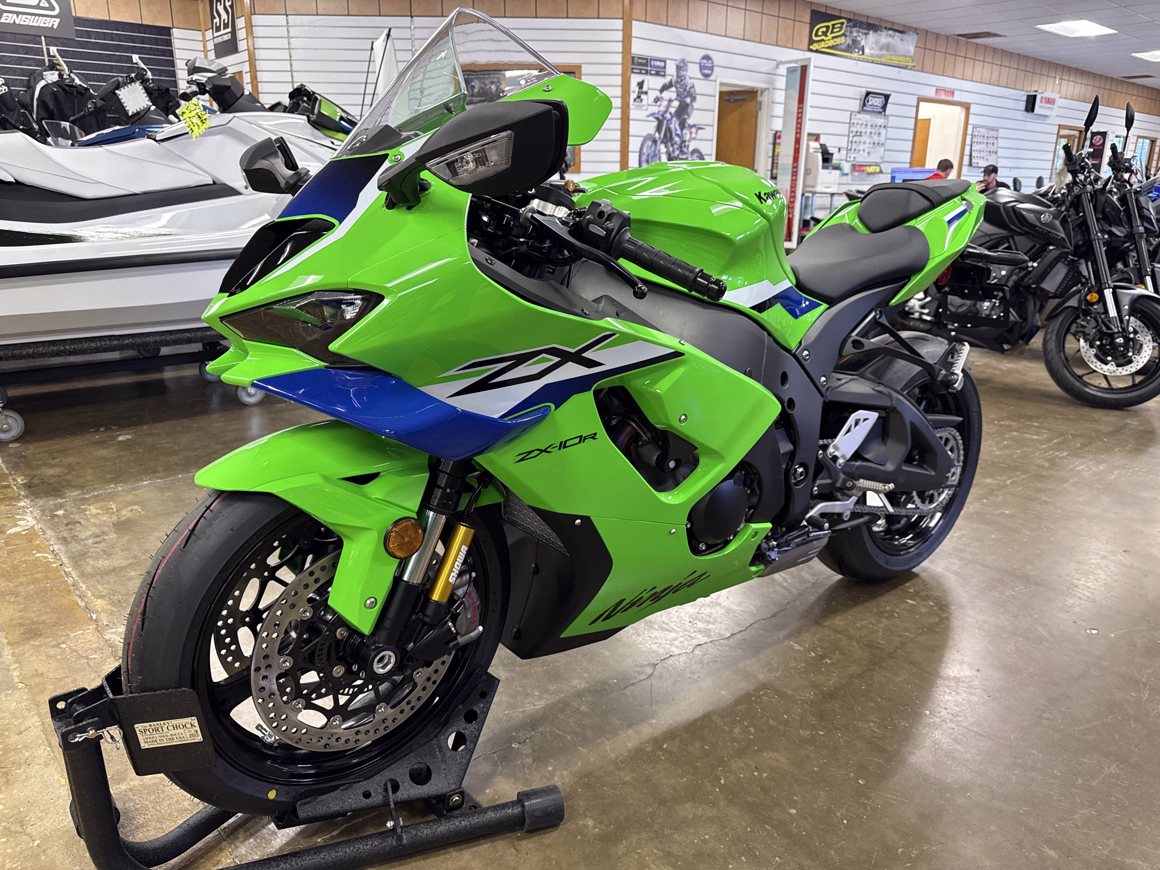 2026 Lime Green / Blue 24 Kawasaki Ninja ZX-10R ABS Motorcycle
