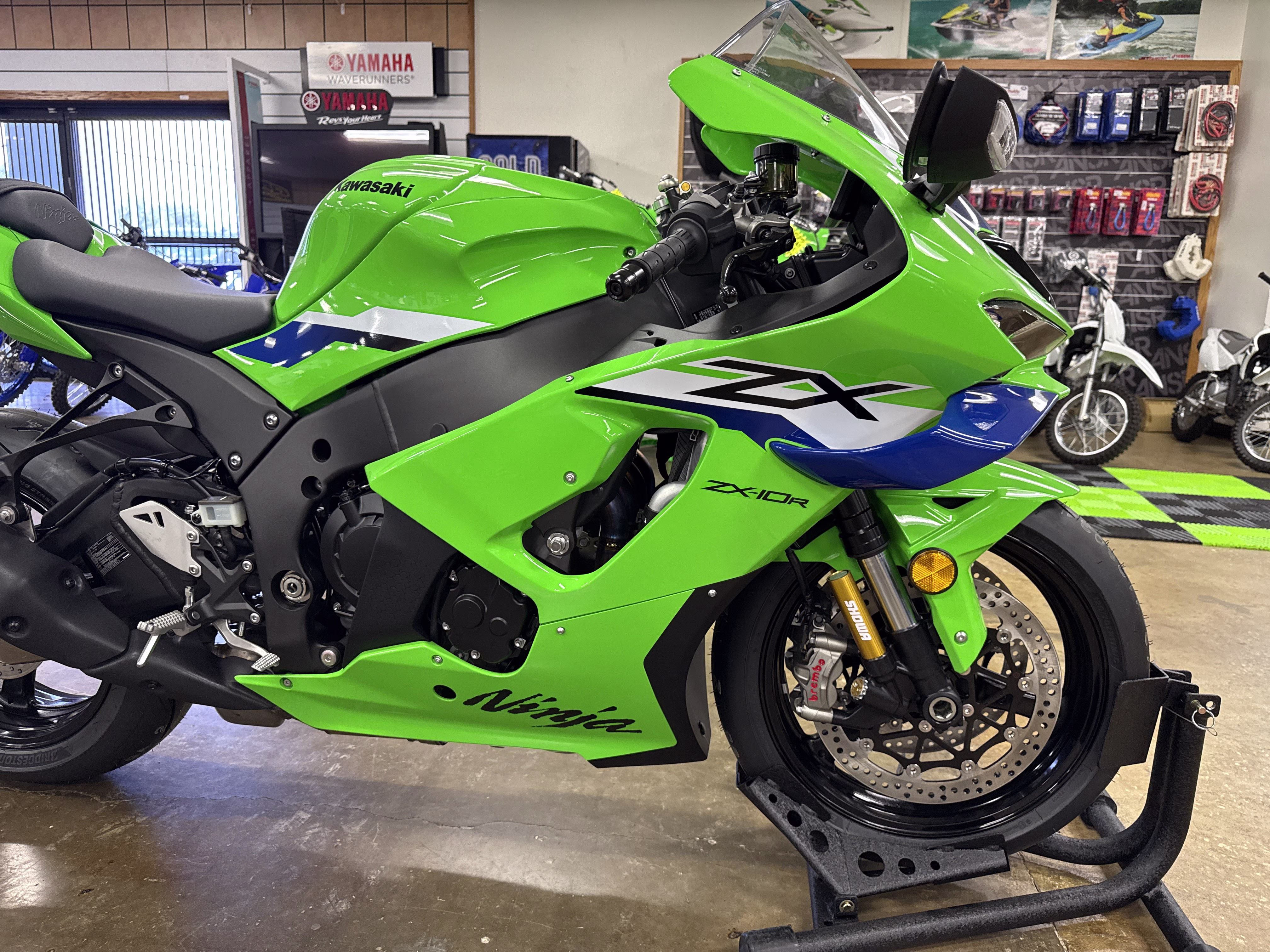 2026 Lime Green / Blue 24 Kawasaki Ninja ZX-10R ABS Motorcycle