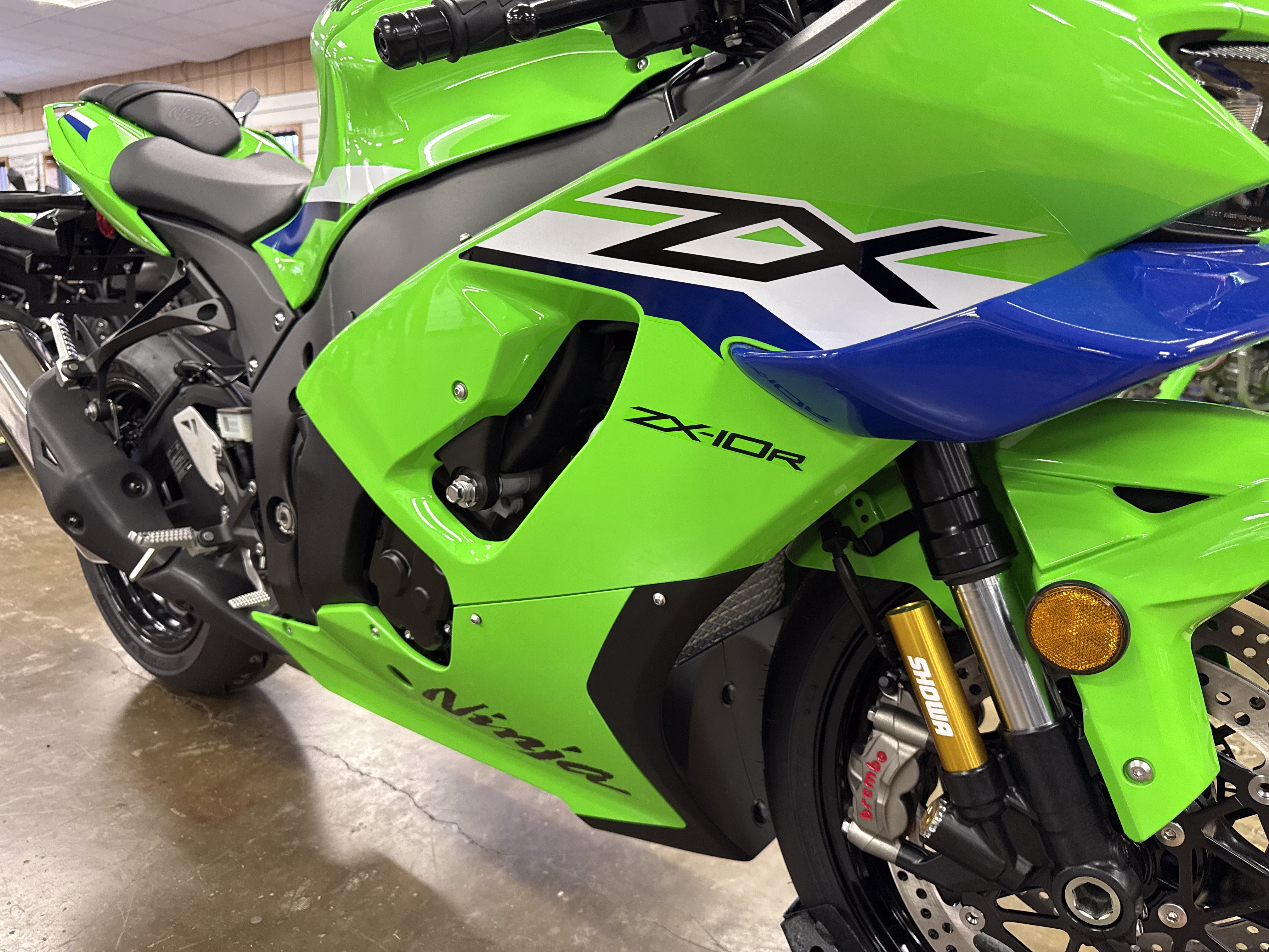 2026 Lime Green / Blue 24 Kawasaki Ninja ZX-10R ABS Motorcycle