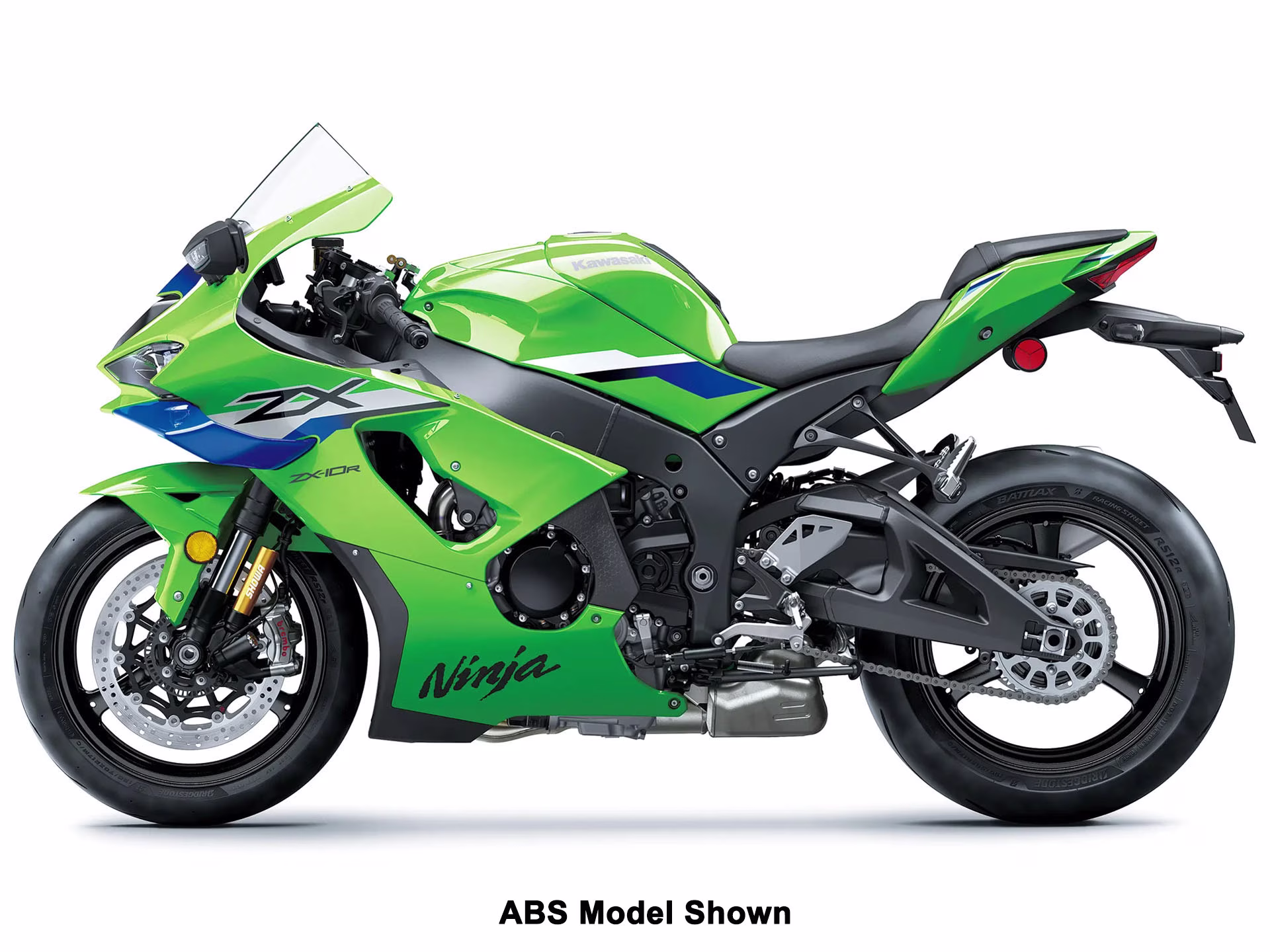 2026 Lime Green / Blue 24 Kawasaki Ninja ZX-10R Motorcycle