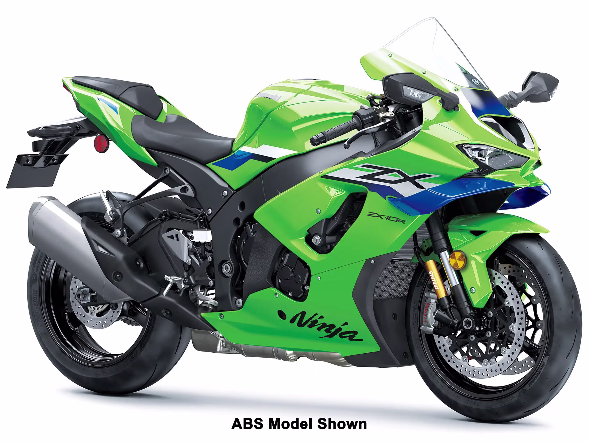 2026 Lime Green / Blue 24 Kawasaki Ninja ZX-10R Motorcycle