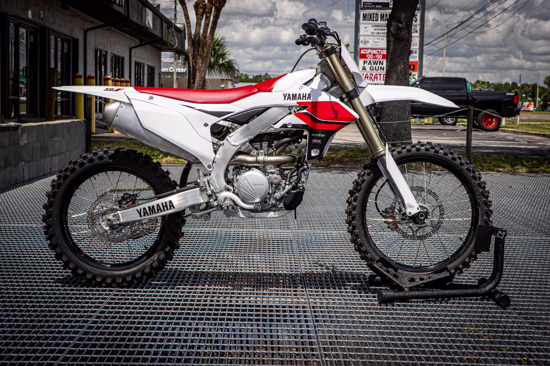 2026 White Yamaha YZ250F  70th Anniversary Edition Motorcycle