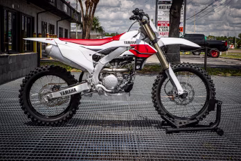 2026 White Yamaha YZ250F  70th Anniversary Edition Motorcycle