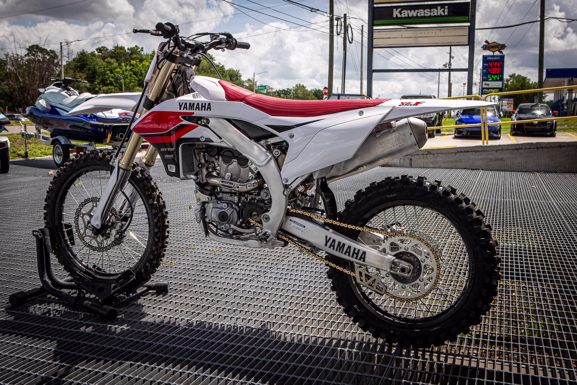 2026 White Yamaha YZ250F  70th Anniversary Edition Motorcycle