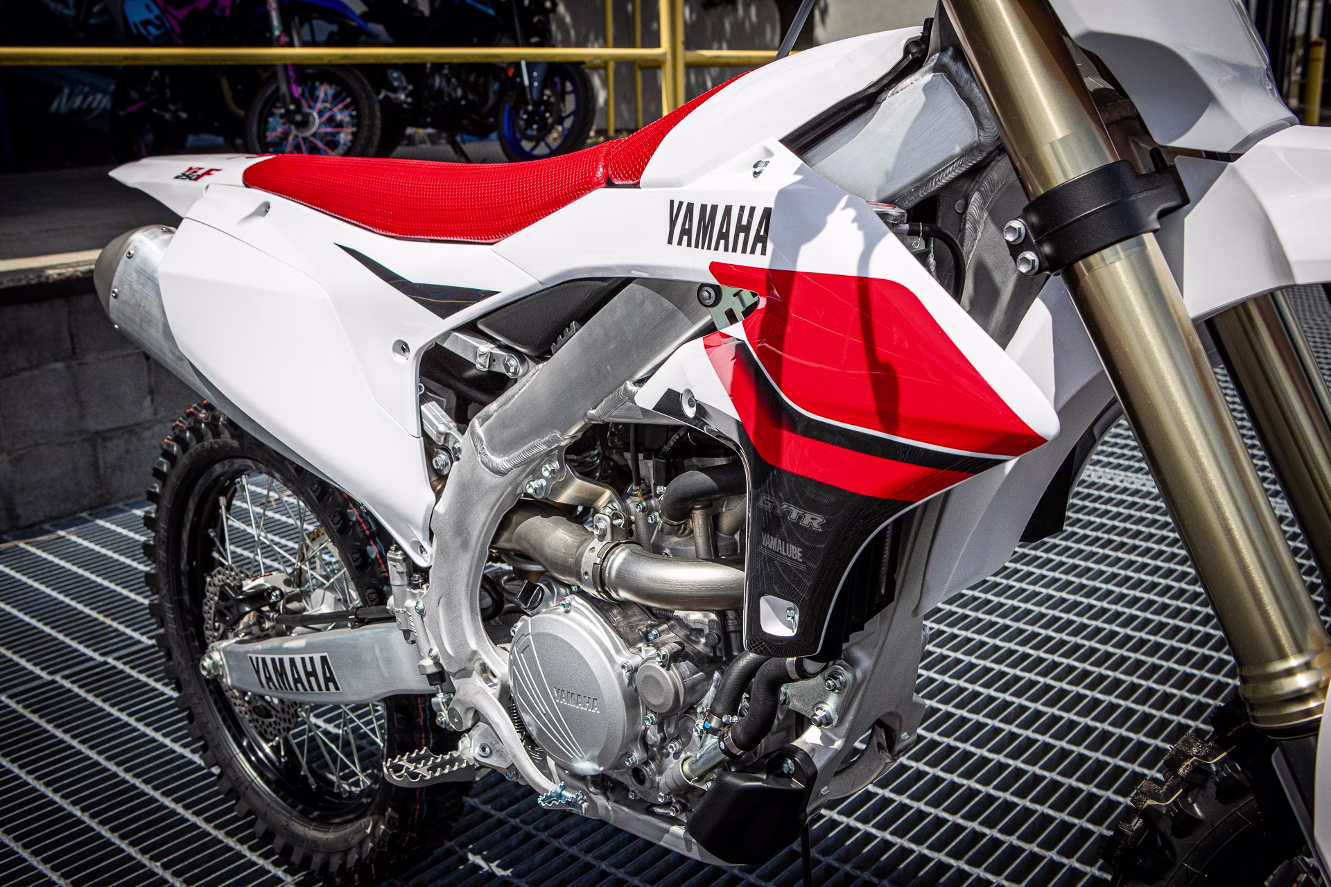 2026 White Yamaha YZ250F  70th Anniversary Edition Motorcycle