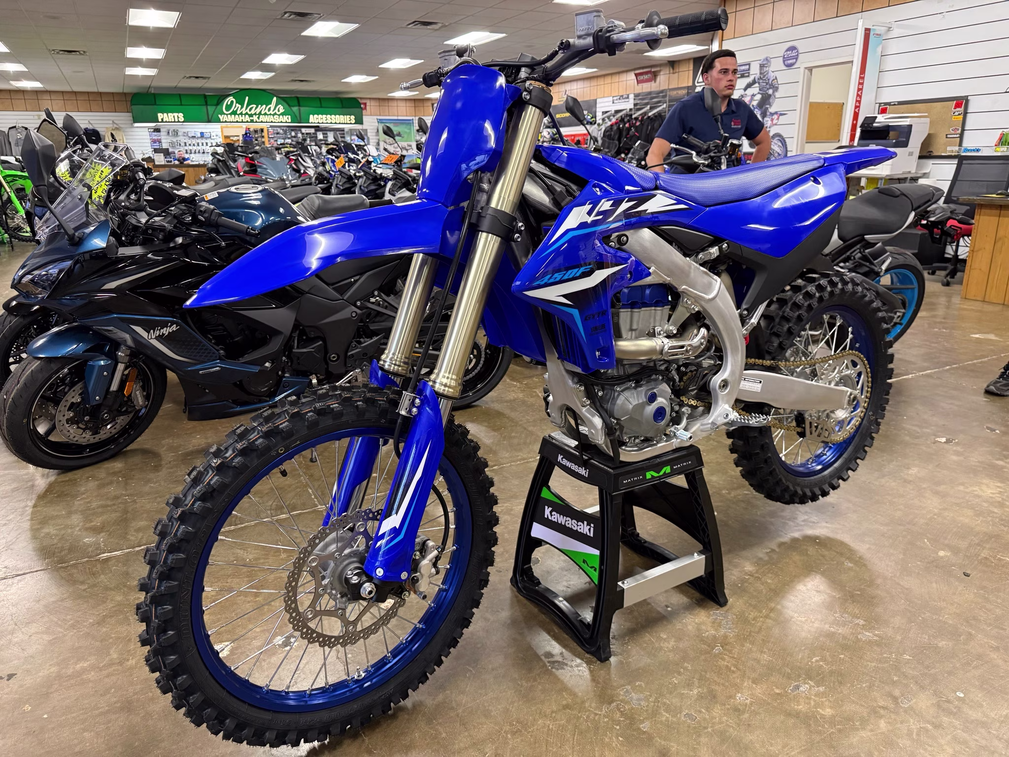 2026 Team Yamaha Blue Yamaha YZ450F Motorcycle