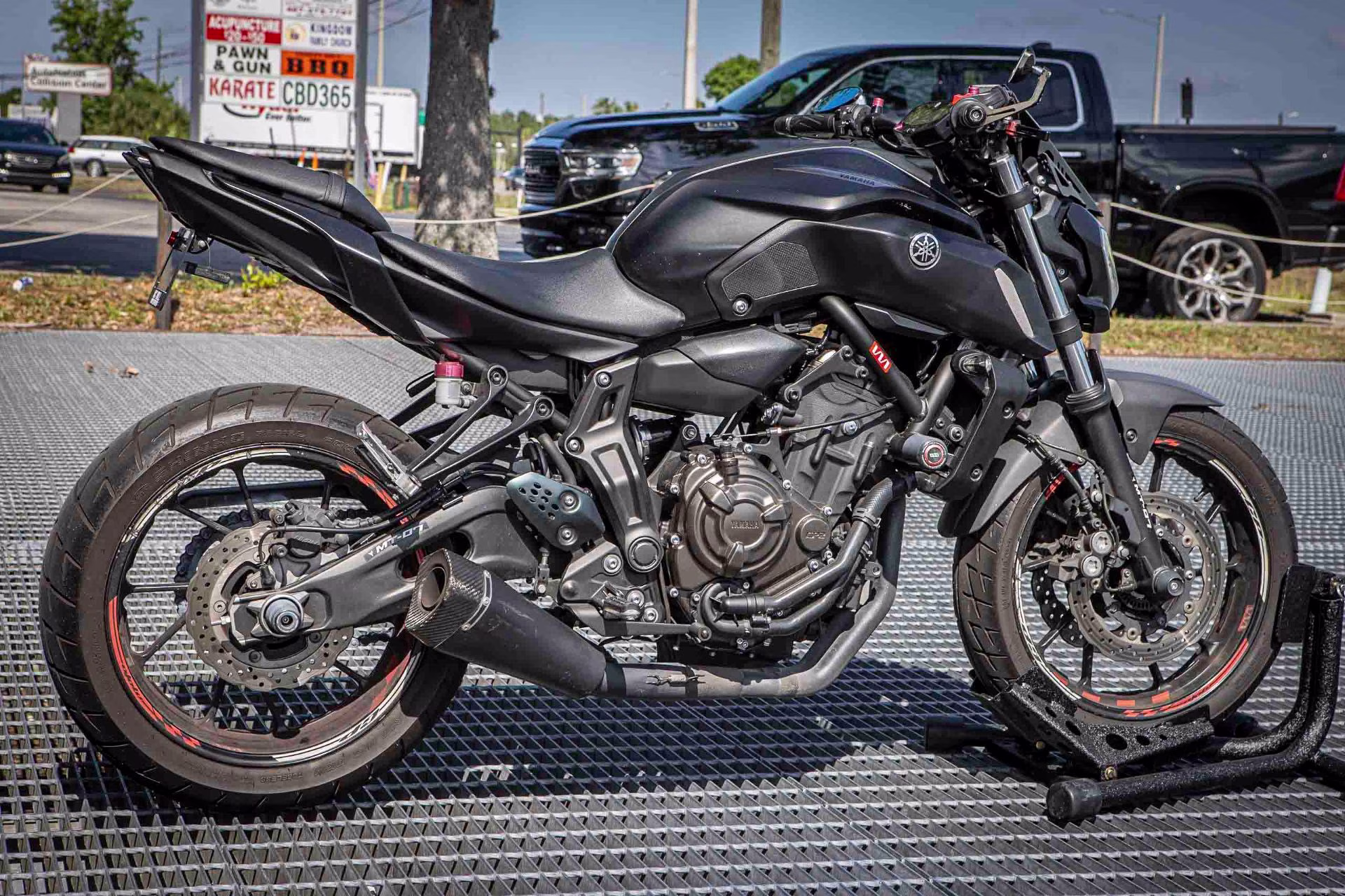 2020 Matte Raven Black Yamaha MT-07 Motorcycle