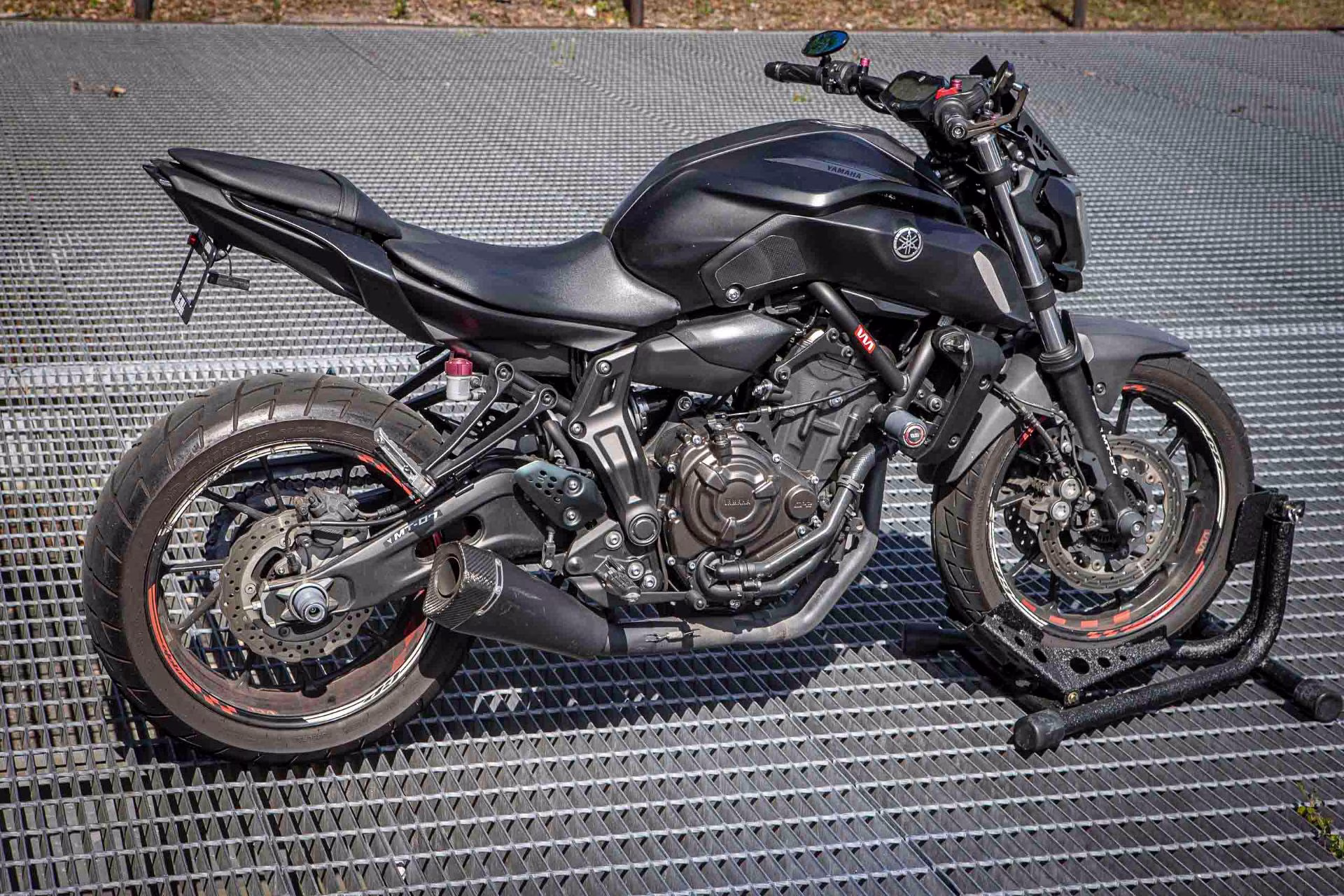 2020 Matte Raven Black Yamaha MT-07 Motorcycle