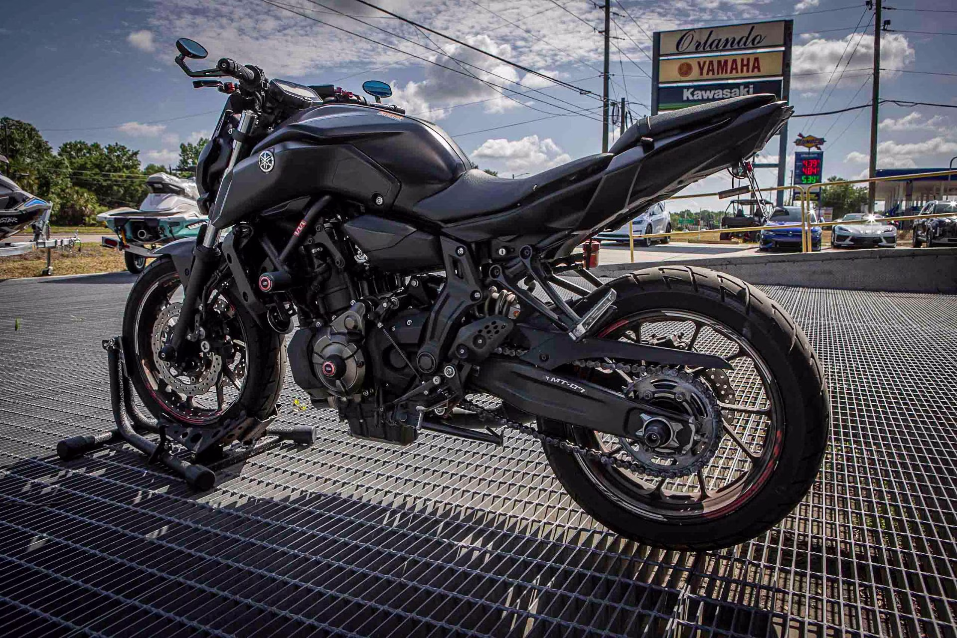 2020 Matte Raven Black Yamaha MT-07 Motorcycle