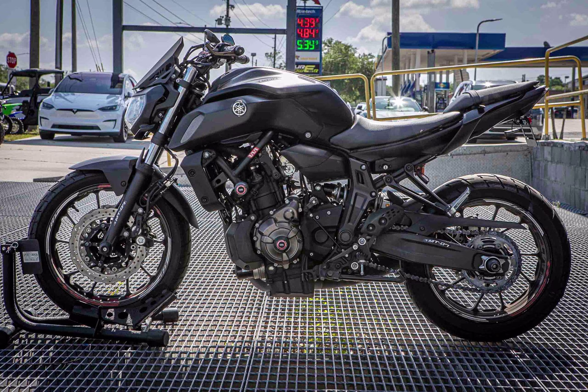 2020 Matte Raven Black Yamaha MT-07 Motorcycle