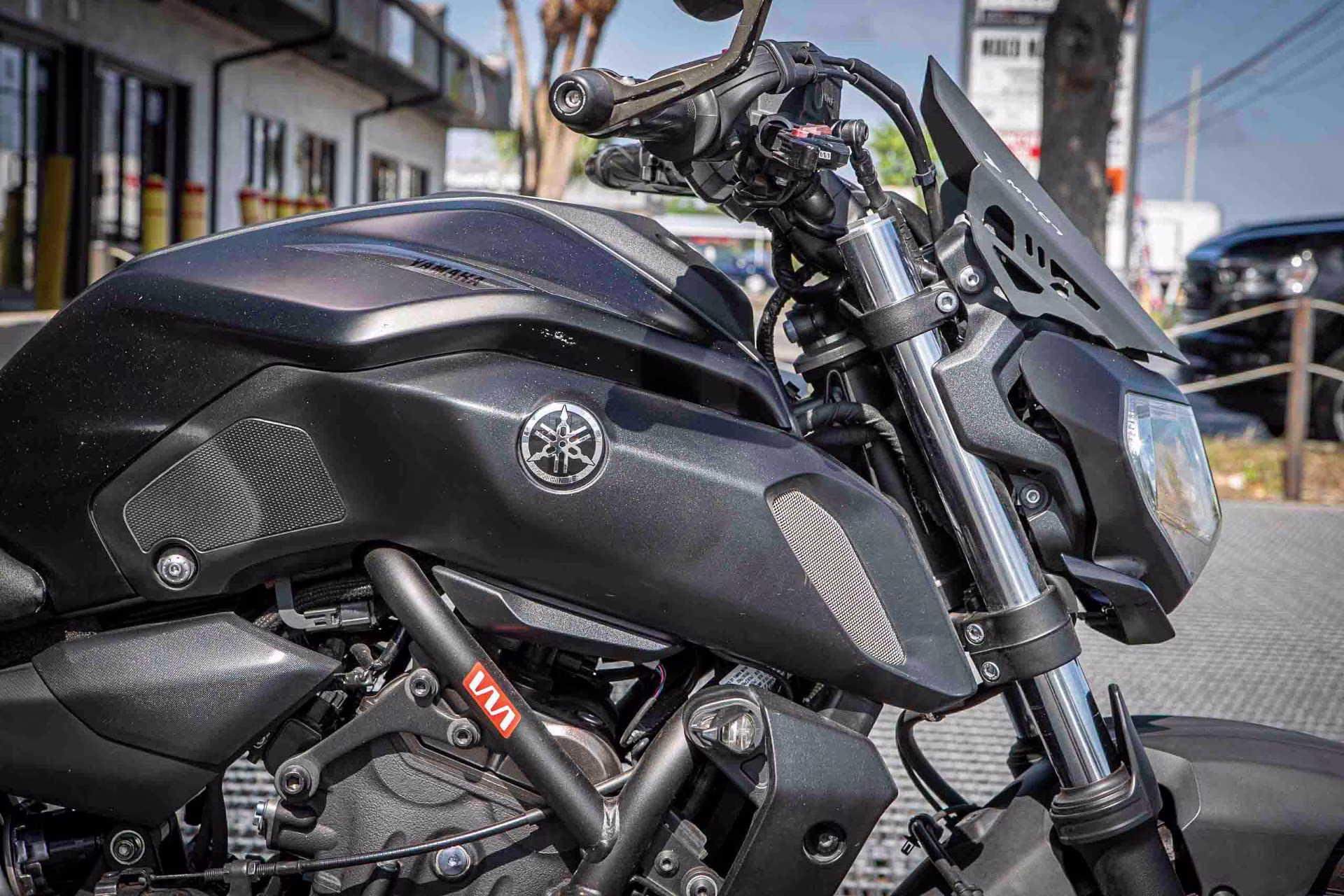 2020 Matte Raven Black Yamaha MT-07 Motorcycle