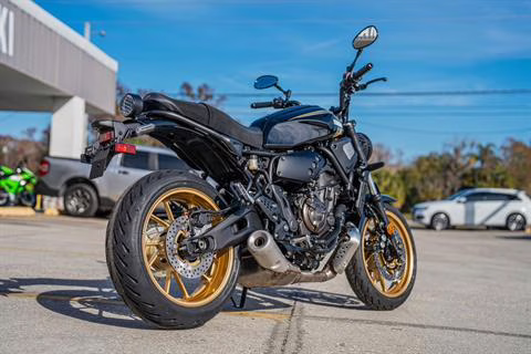 2025 Black Yamaha XSR700 Motorcycle