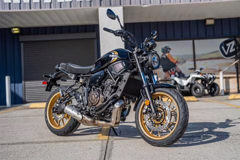 2025 Black Yamaha XSR700 Motorcycle