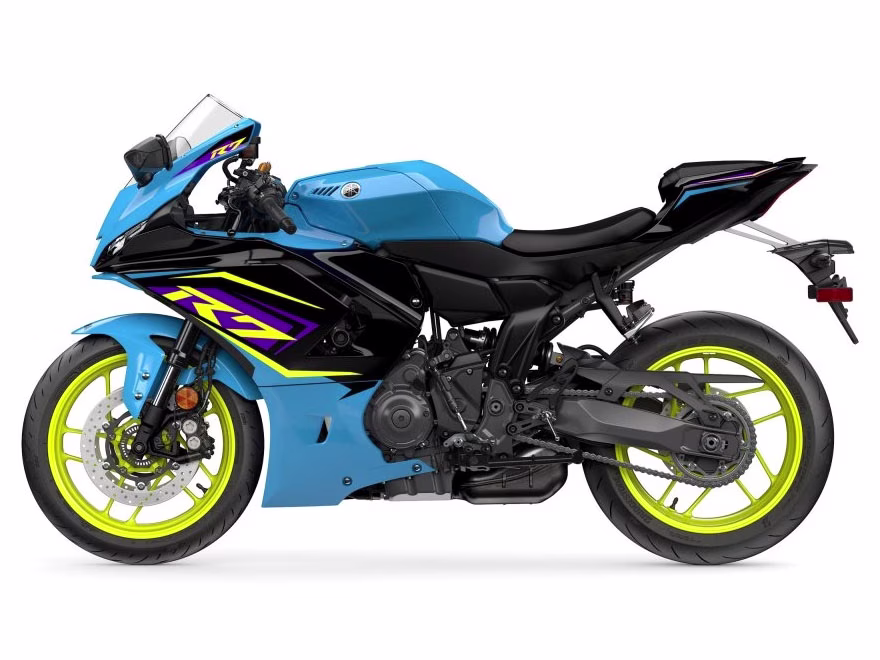 2026 Breaker Cyan / Raven Yamaha YZF-R7 Motorcycle
