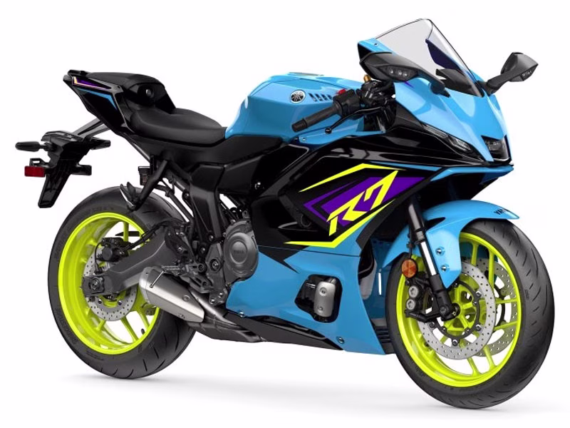 2026 Breaker Cyan / Raven Yamaha YZF-R7 Motorcycle