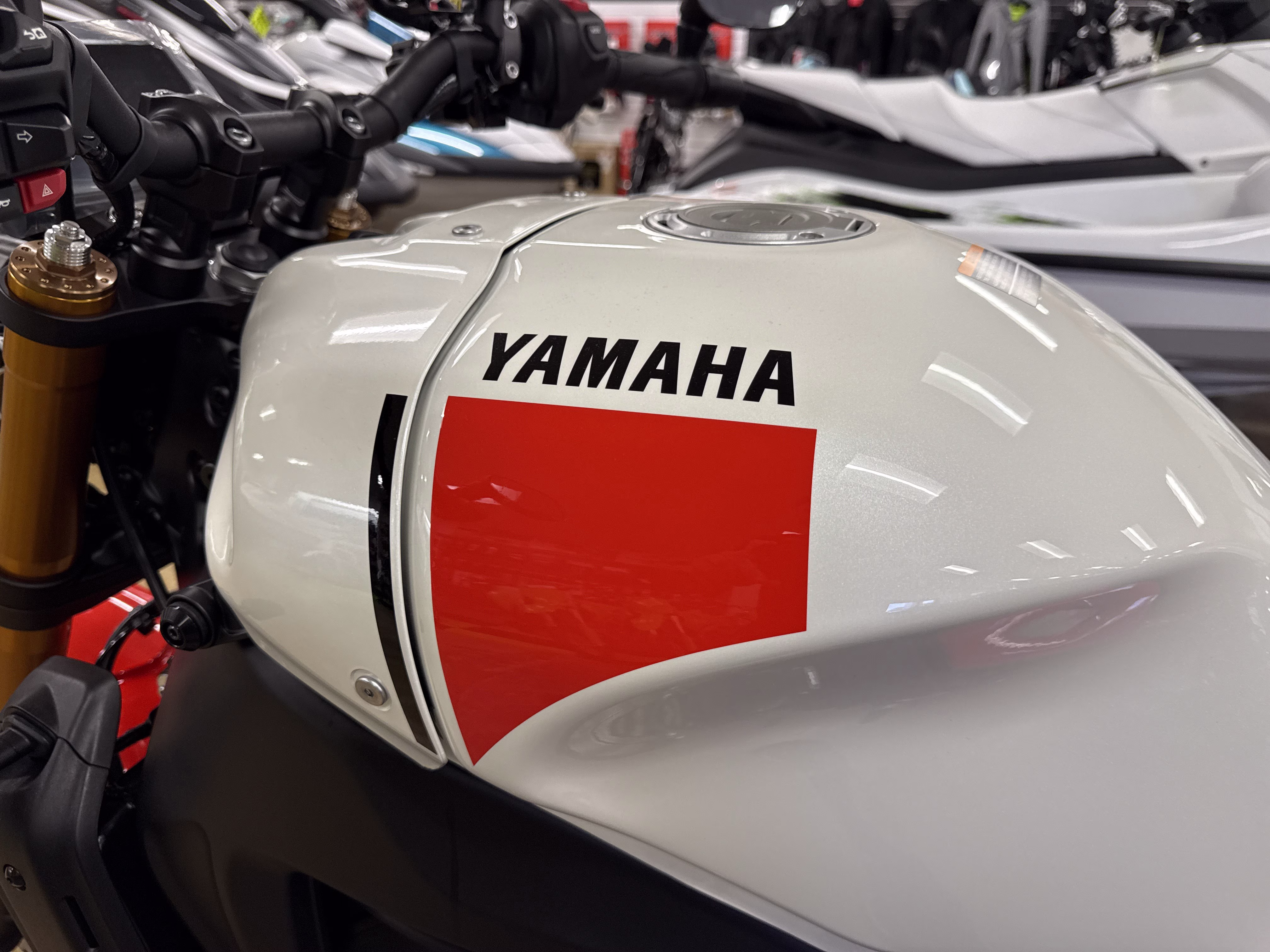 2026 Heritage White Yamaha XSR900 Motorcycle