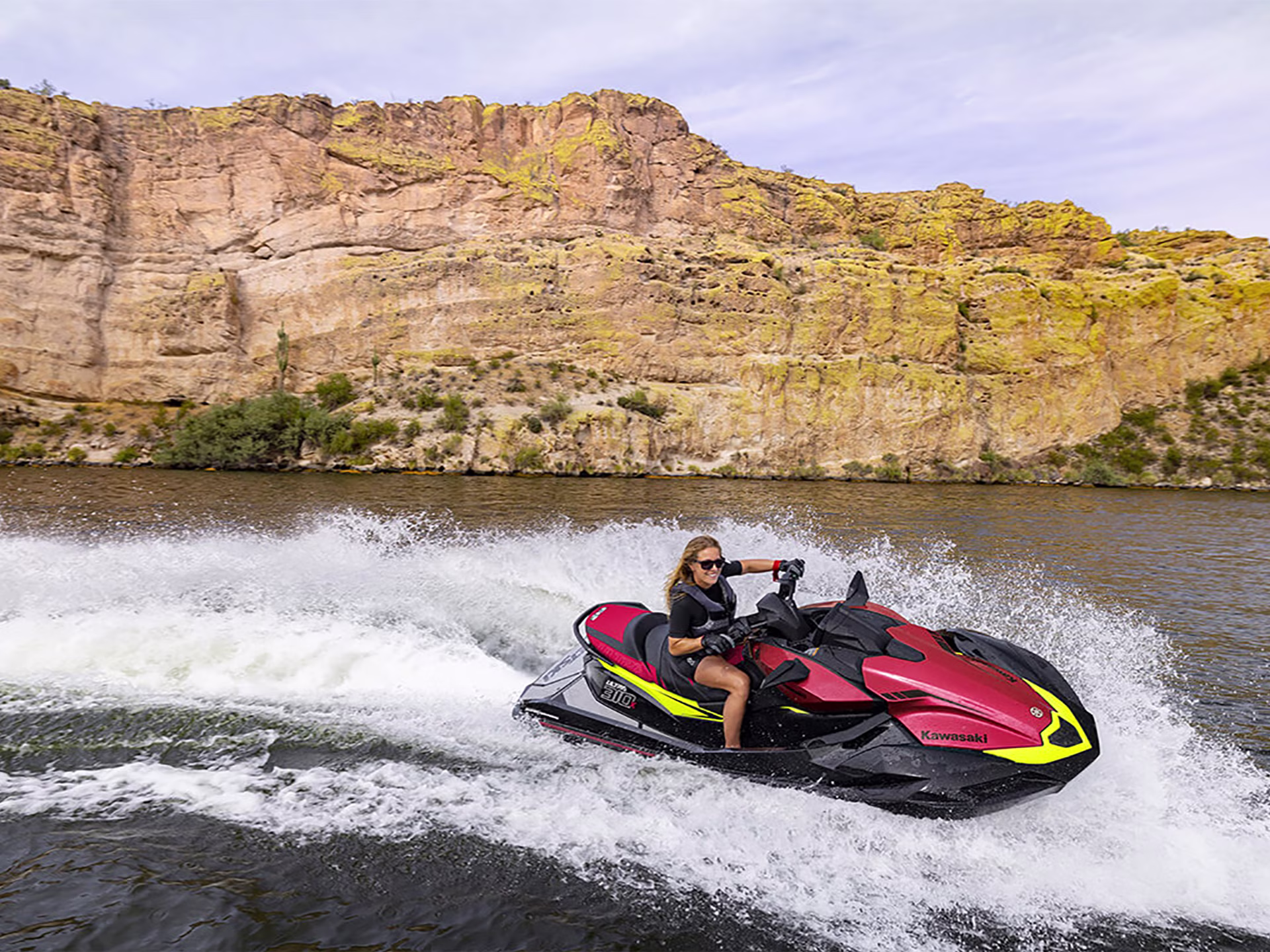 2025 Ebony / Neon Red Kawasaki Jet Ski Ultra 310X Ultra 310X Personal Watercraft