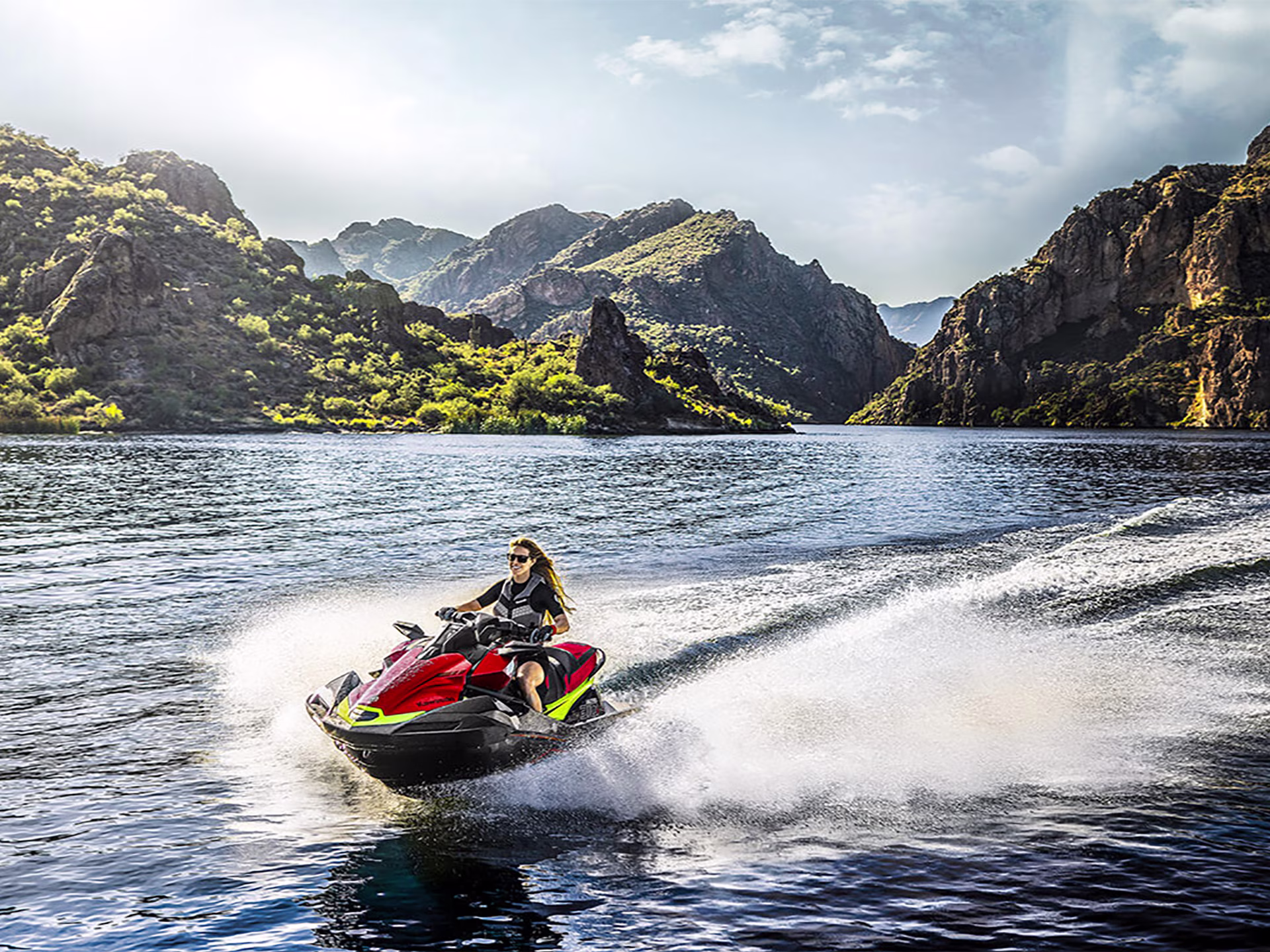 2025 Ebony / Neon Red Kawasaki Jet Ski Ultra 310X Ultra 310X Personal Watercraft