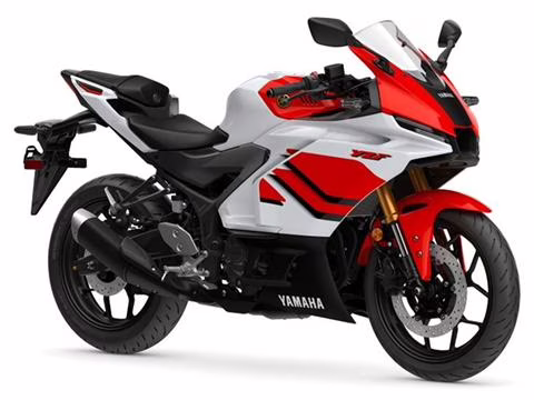 2026 White Yamaha YZF-R3 ABS 70th Anniversary Edition Motorcycle