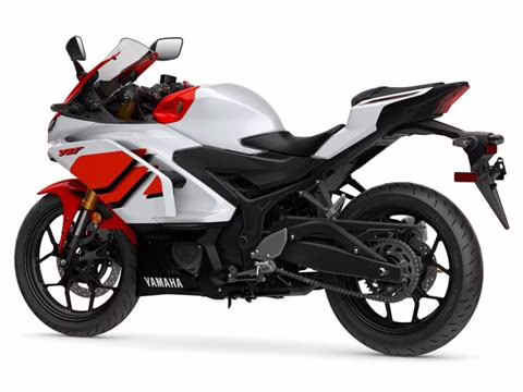 2026 White Yamaha YZF-R3 ABS 70th Anniversary Edition Motorcycle