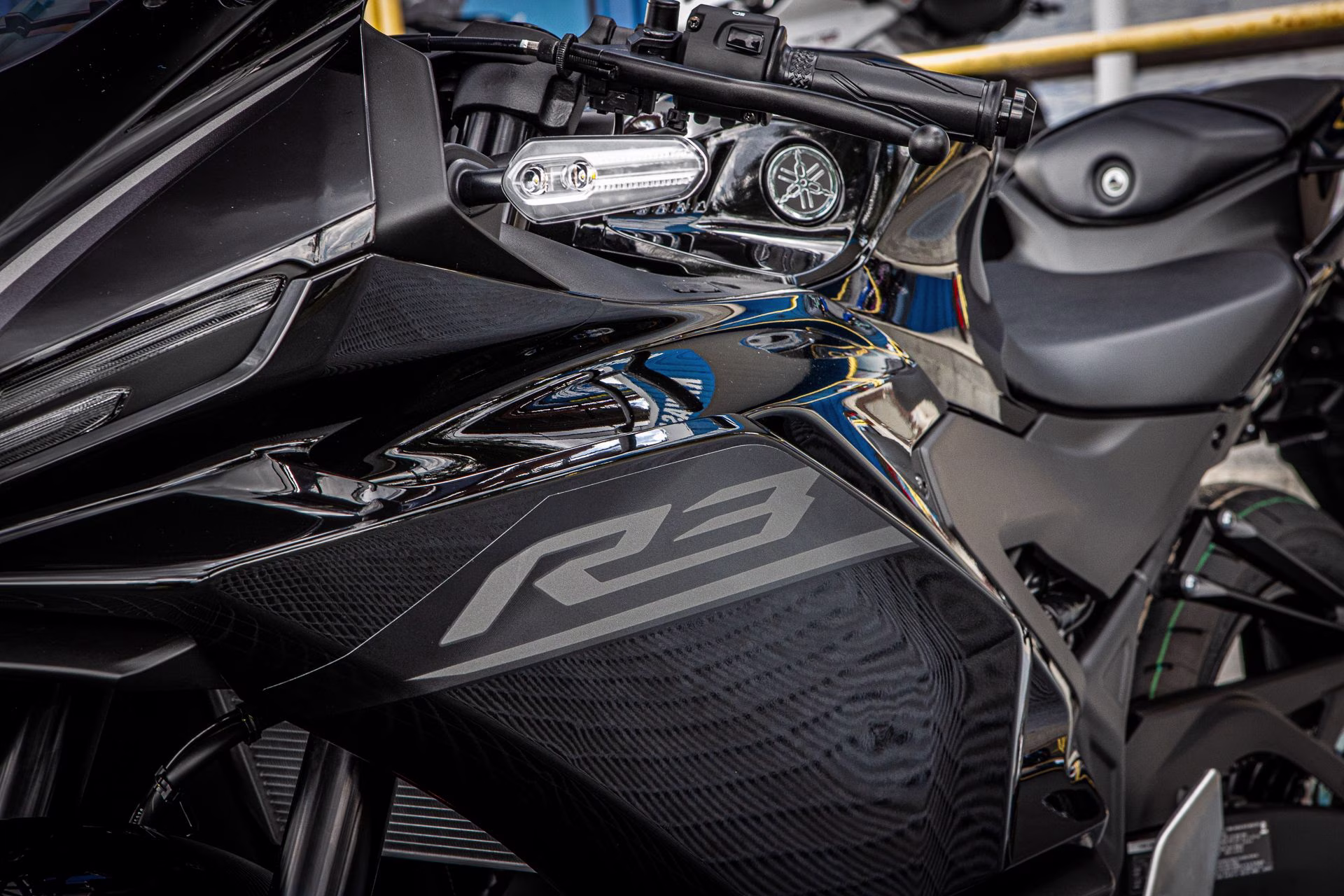 2026 Midnight Black Yamaha YZF-R3 ABS Motorcycle