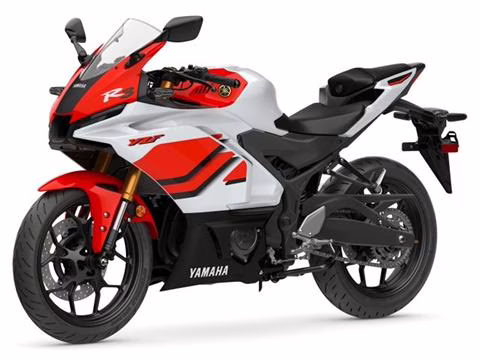 2026 White Yamaha YZF-R3 ABS Motorcycle