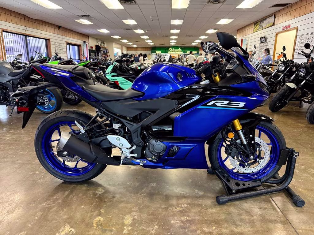 2026 Blue Yamaha YZF-R3 ABS Motorcycle
