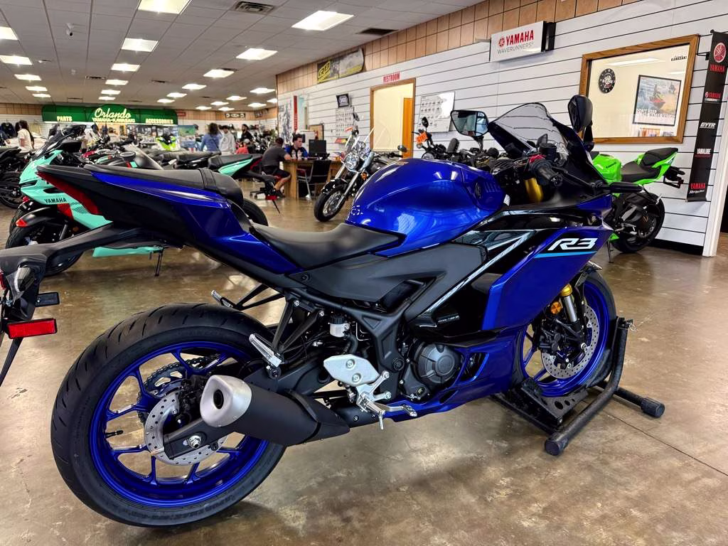2026 Blue Yamaha YZF-R3 ABS Motorcycle