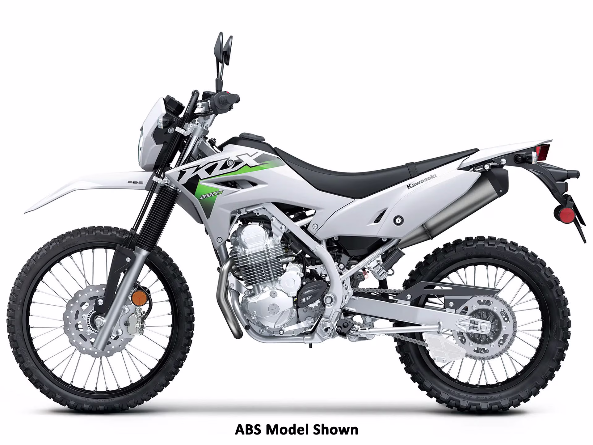 2026 Bright White Kawasaki KLX230 S Motorcycle