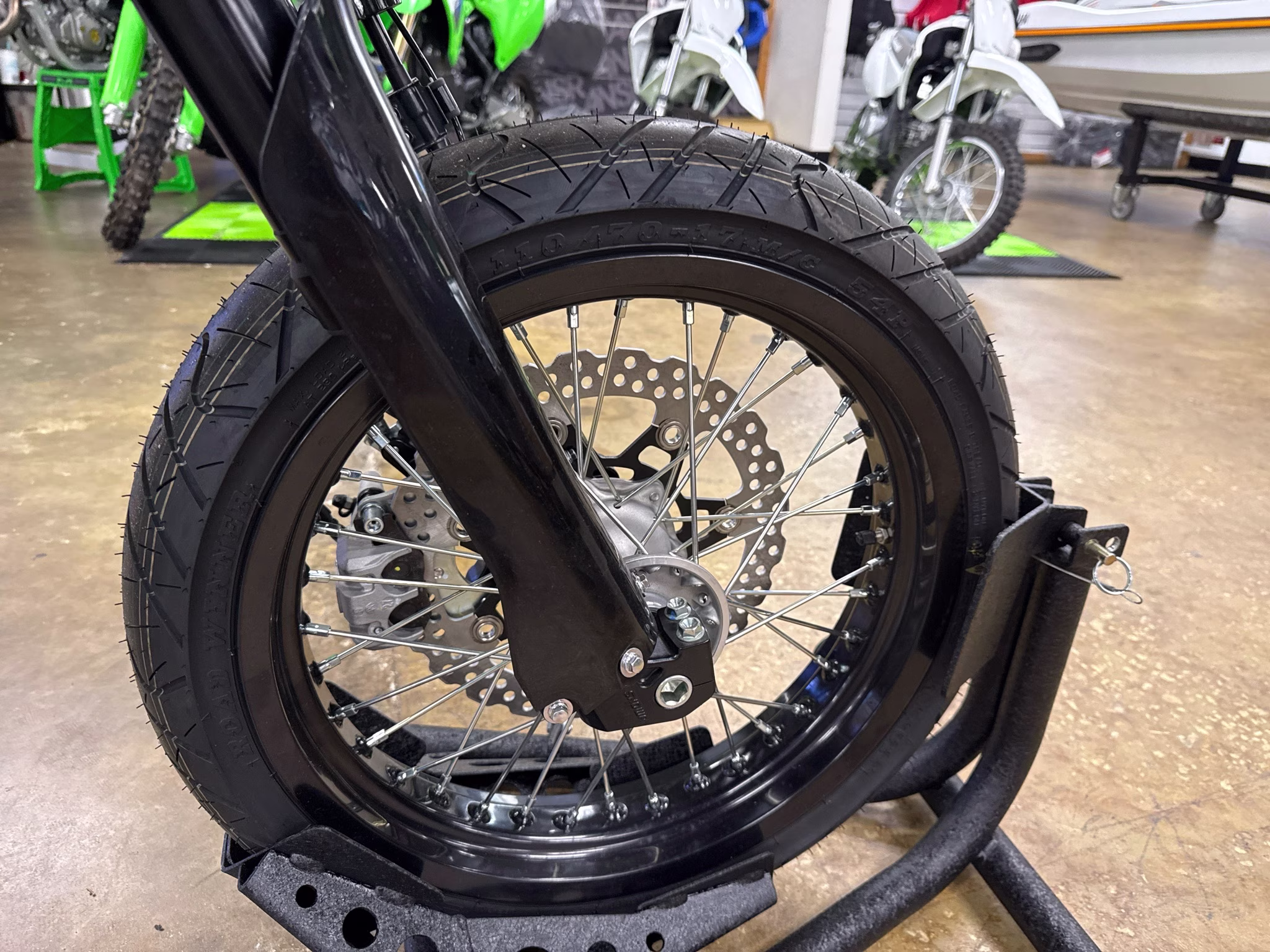 2025 Battle Gray Kawasaki KLX230SM ABS Motorcycle