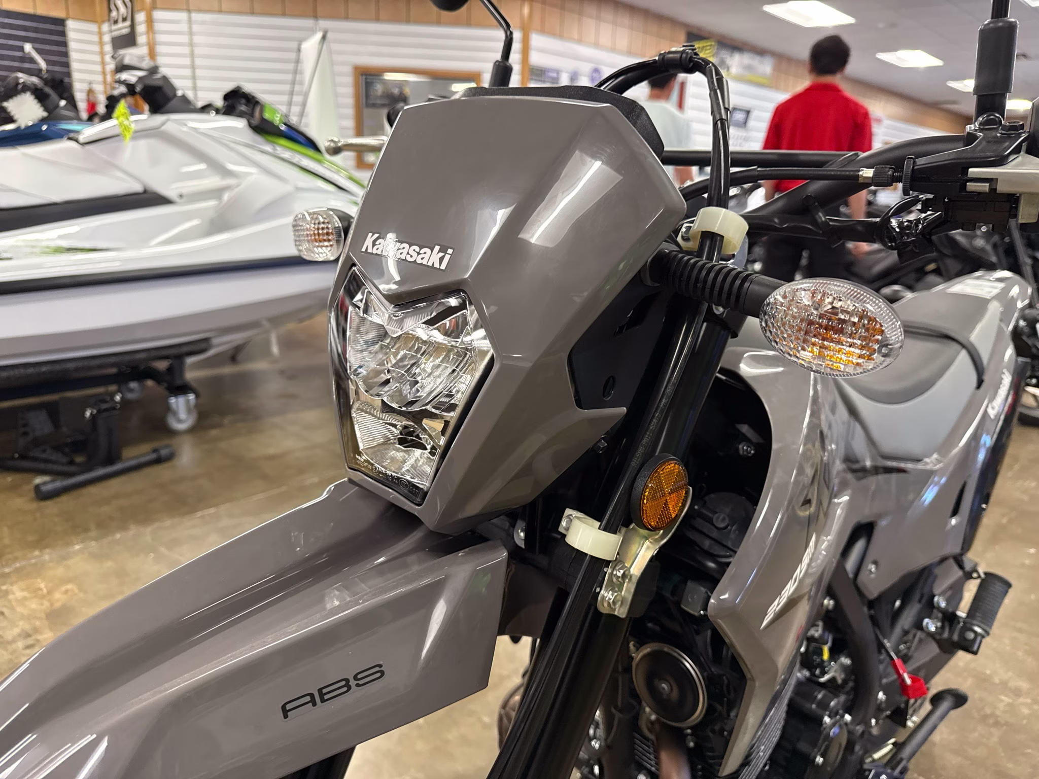 2025 Battle Gray Kawasaki KLX230SM ABS Motorcycle