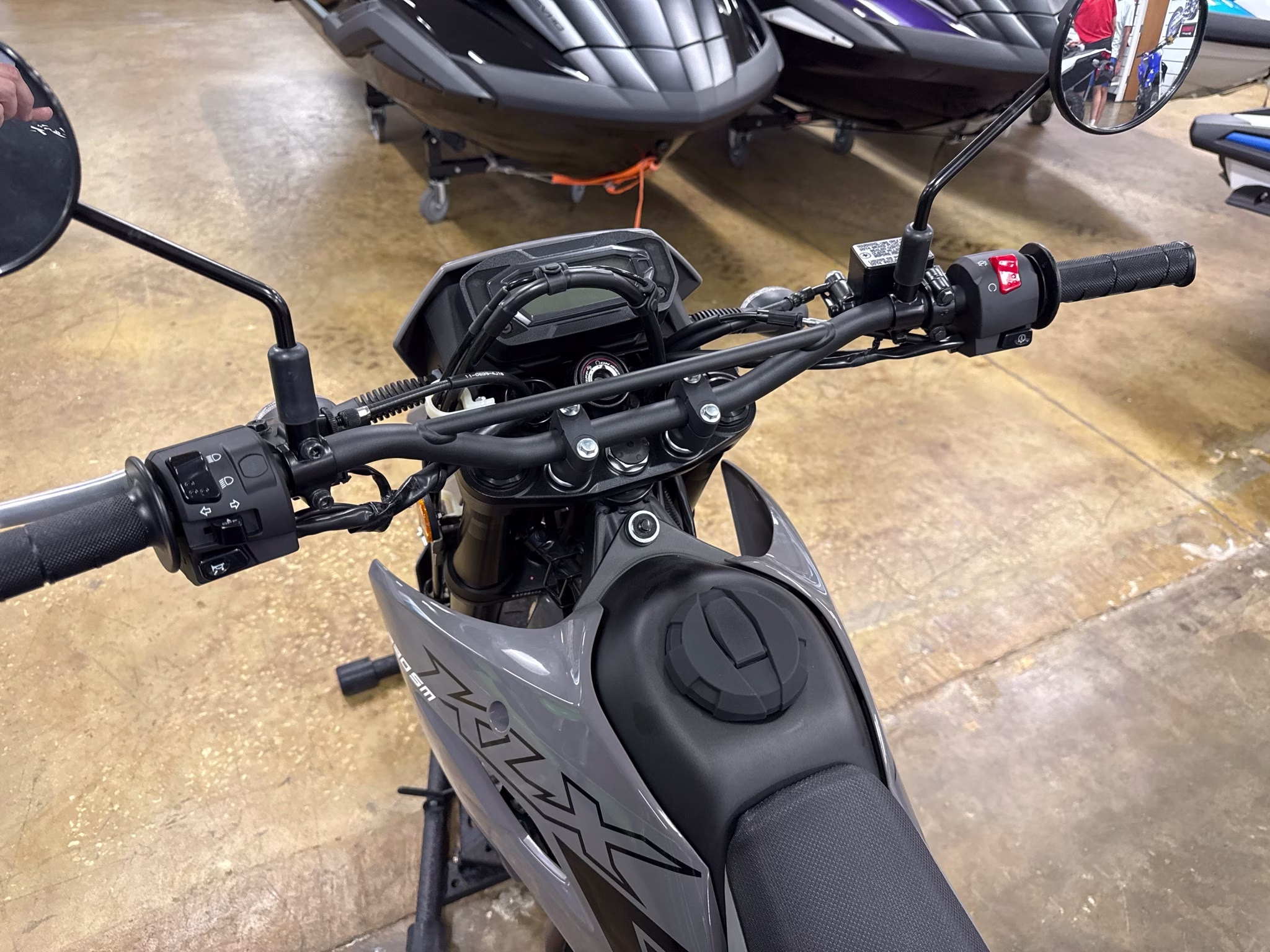 2025 Battle Gray Kawasaki KLX230SM ABS Motorcycle